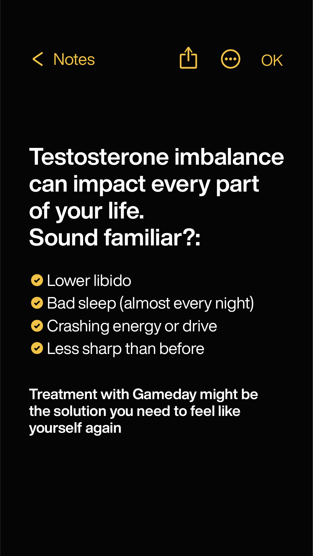 Gameday Men's Health Facebook ad from Jun 5, 2026