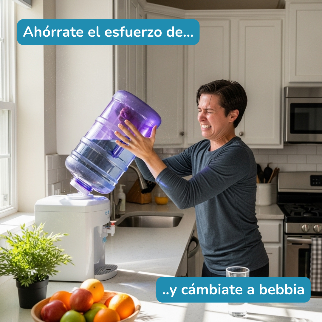 bebbia Facebook ad: ¡Deja de tirar el garrafón!