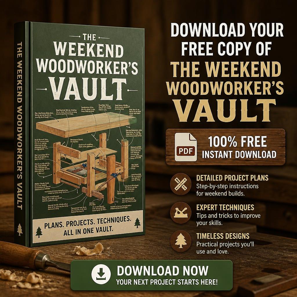 Andrew's DIY Facebook ad: Free: The Weekend Woodworker's Vault