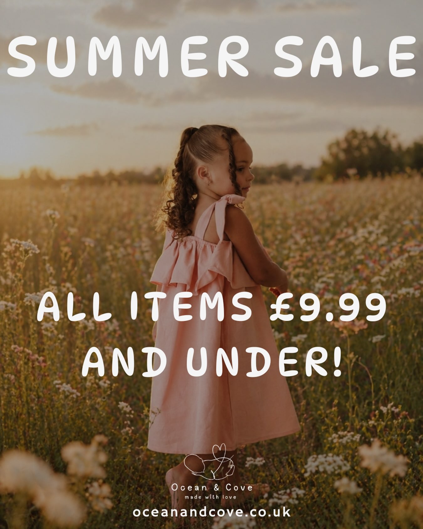 Ocean & Cove Facebook ad: Shop all sale
