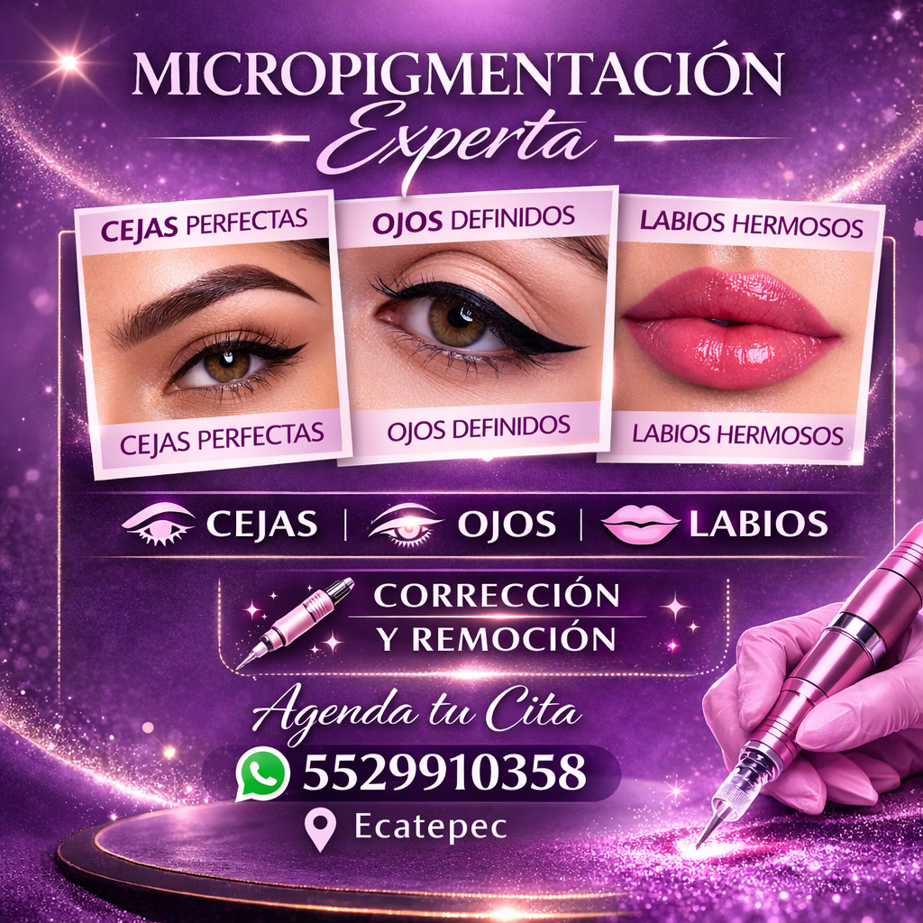 Micropigmentación de cejas Facebook ad: Chatear en Messenger