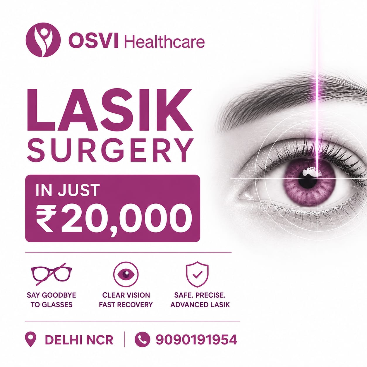 Osvi healthcare Facebook ad: Chashme se pareshan?