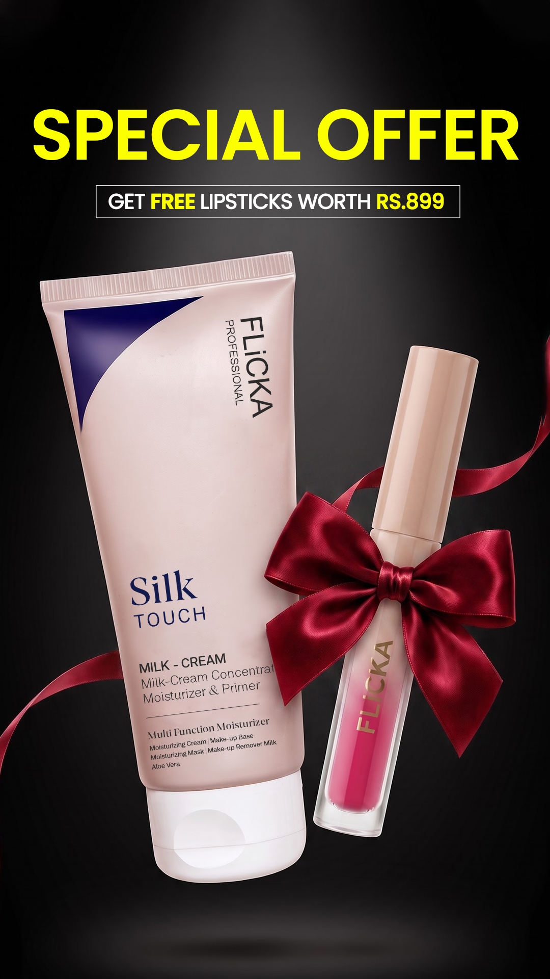 Flicka Cosmetics Facebook ad