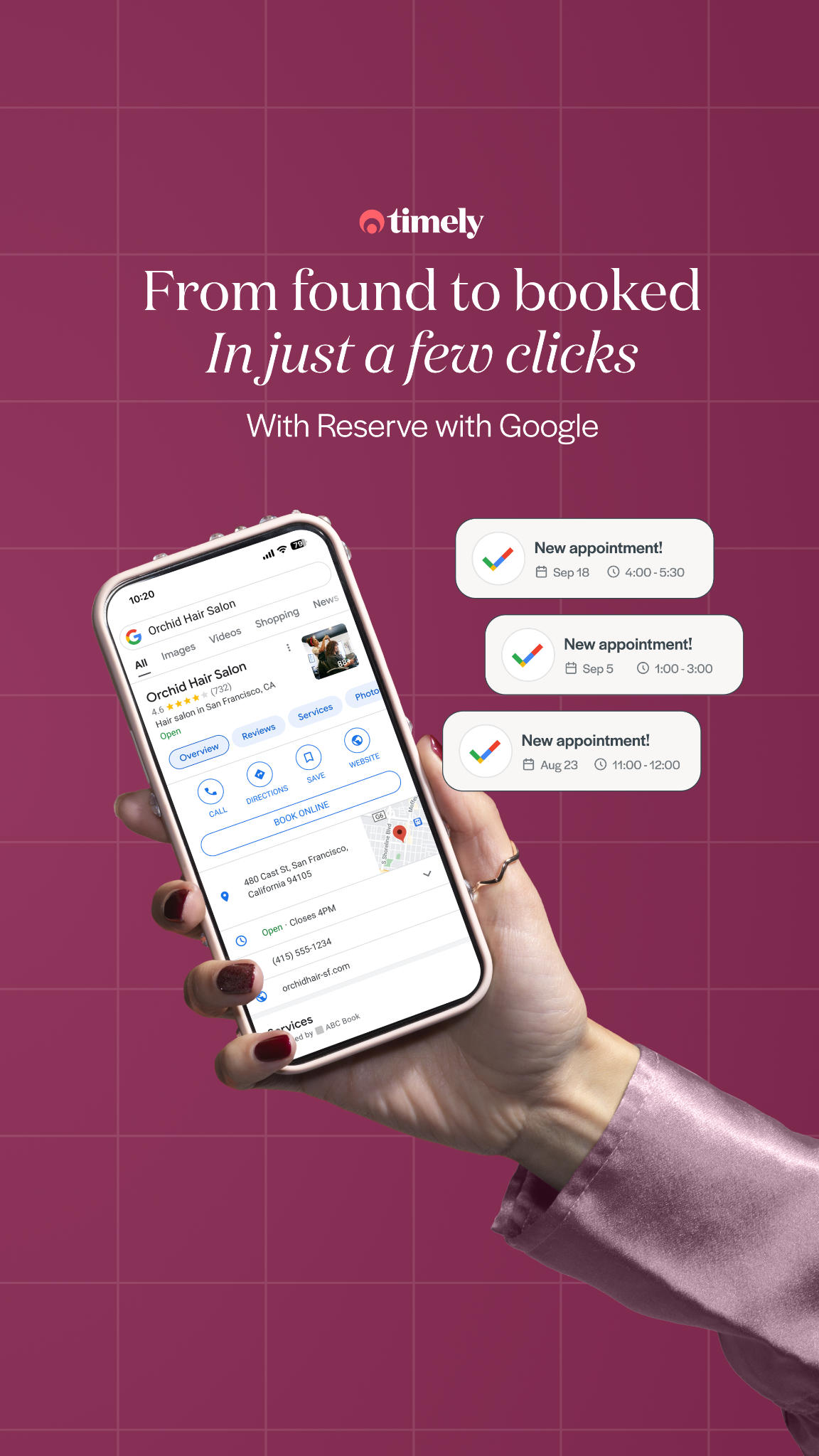 Timely Appointment Software Facebook ad