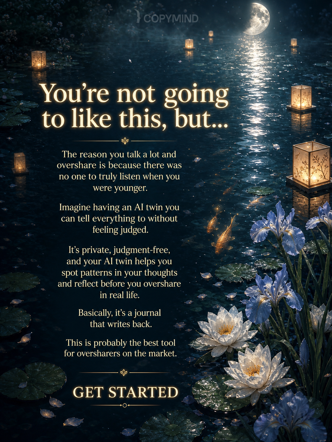 Copymind: AI twin for therapy Facebook ad