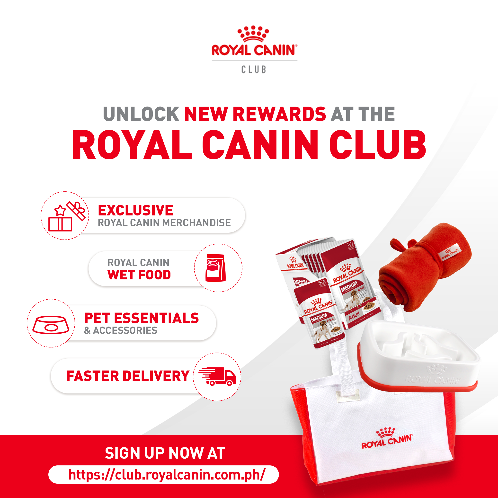 Royal Canin Facebook ad: Join the Club now!