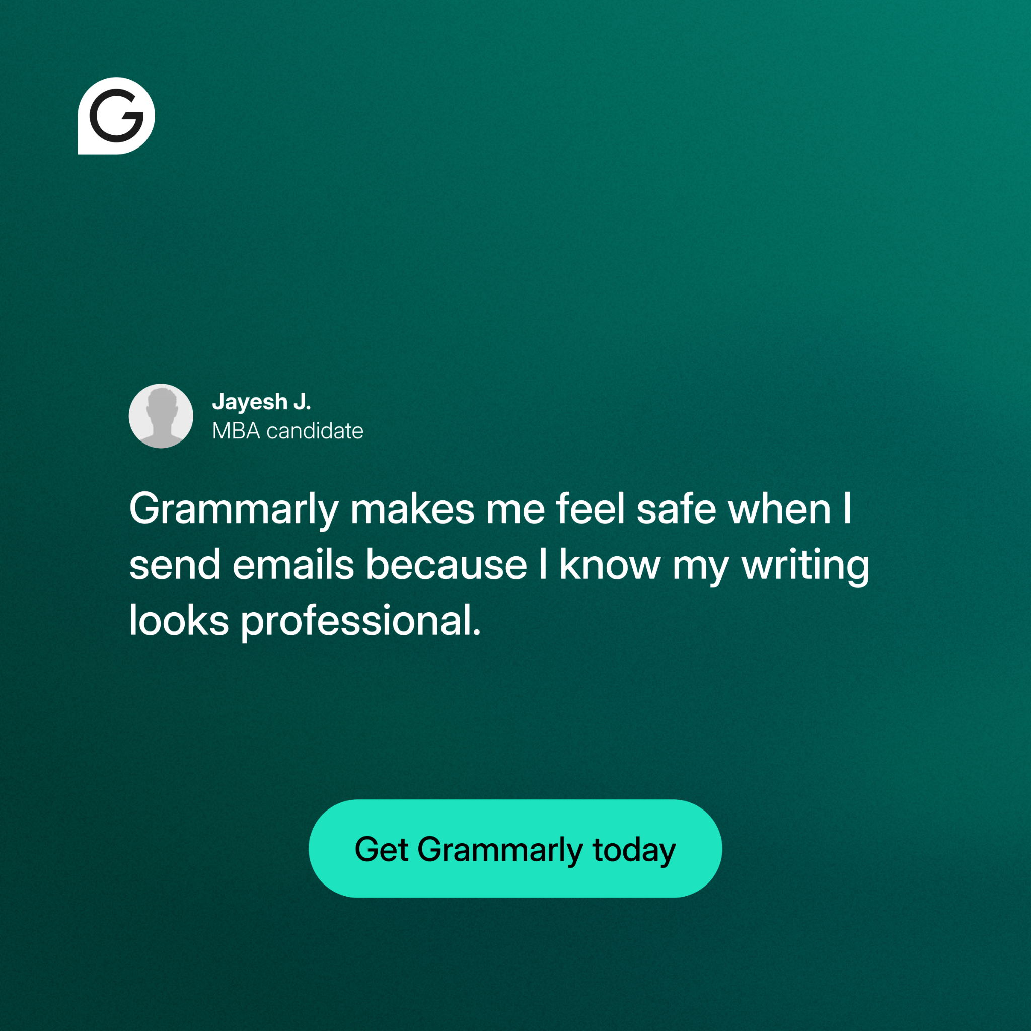 Grammarly Facebook ad