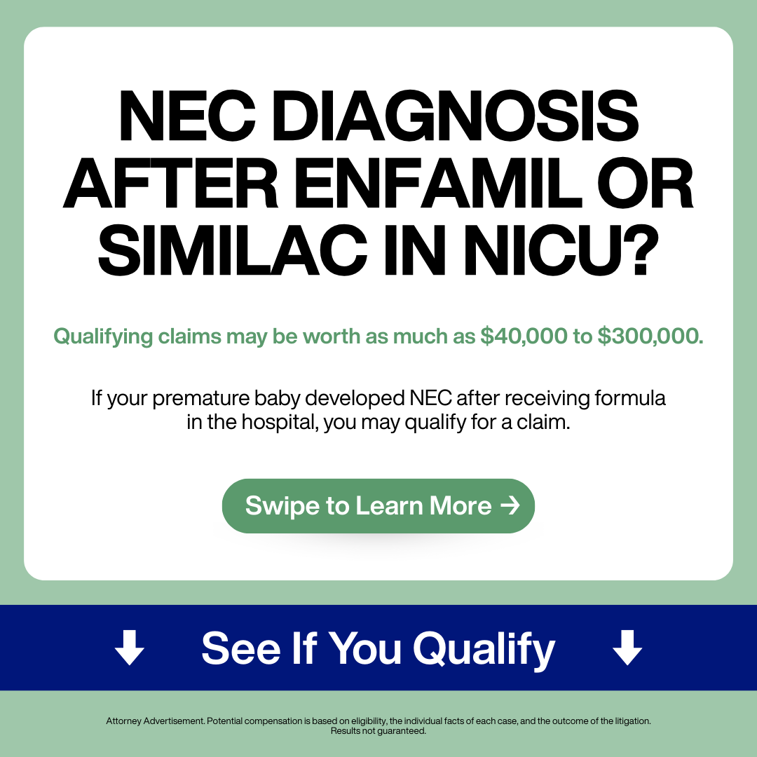 NEC Infant Formula Claims Facebook ad