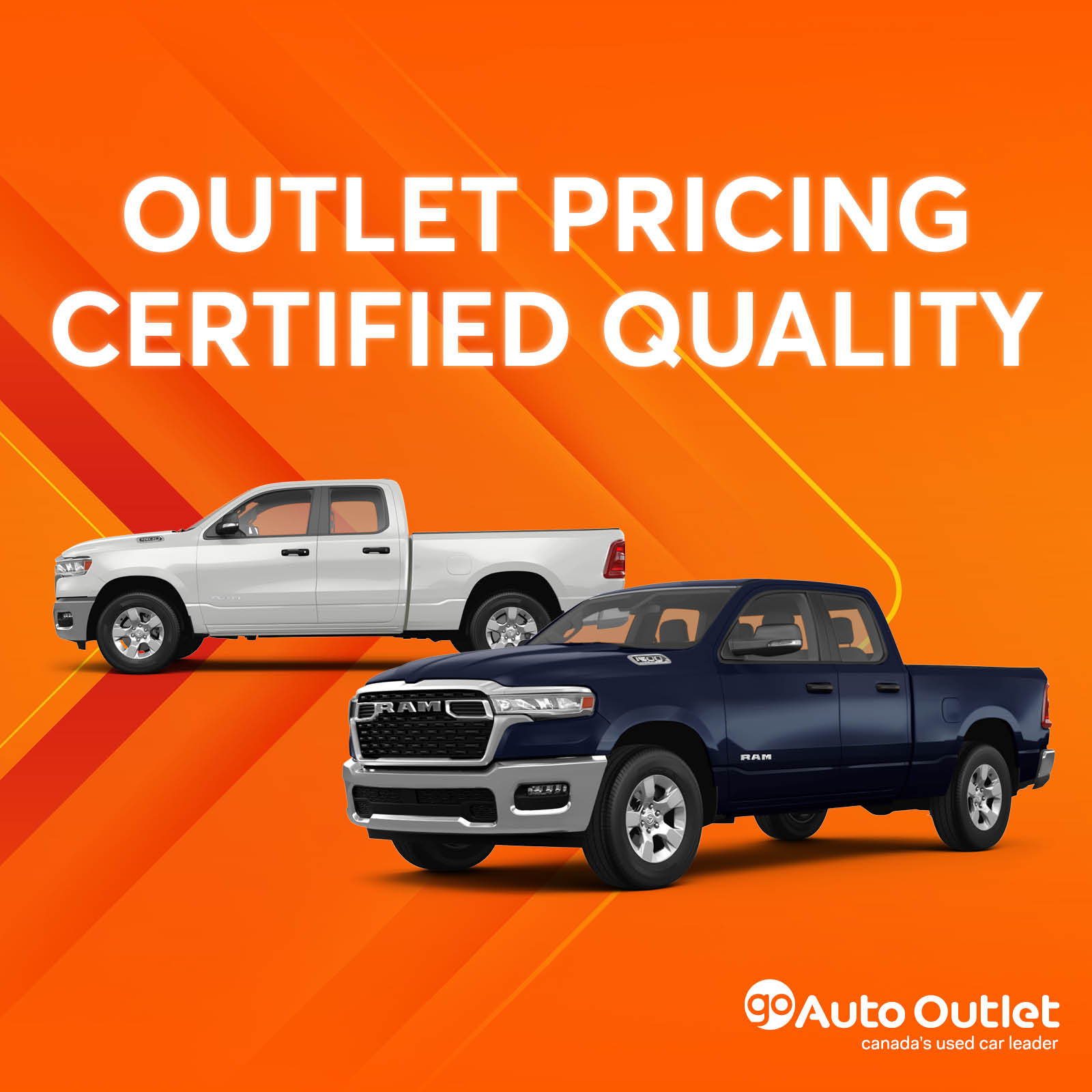 Go Auto Outlet Facebook ad: Certified Quality. Outlet Pricing.