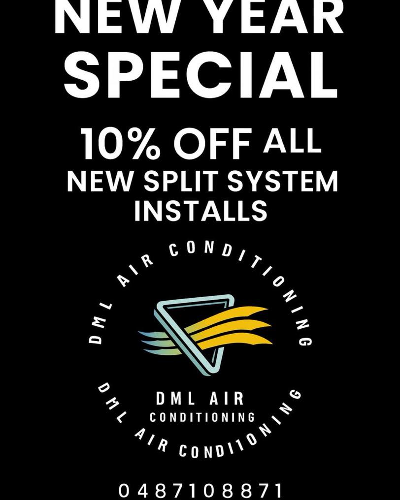 DML Air Conditioning Facebook ad: � LIMITED TIME NEW YEAR SPECIAL �