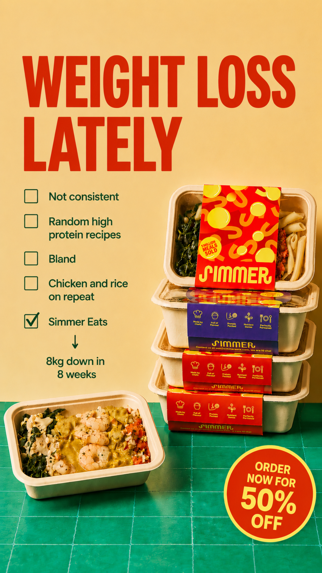 Simmer Facebook ad