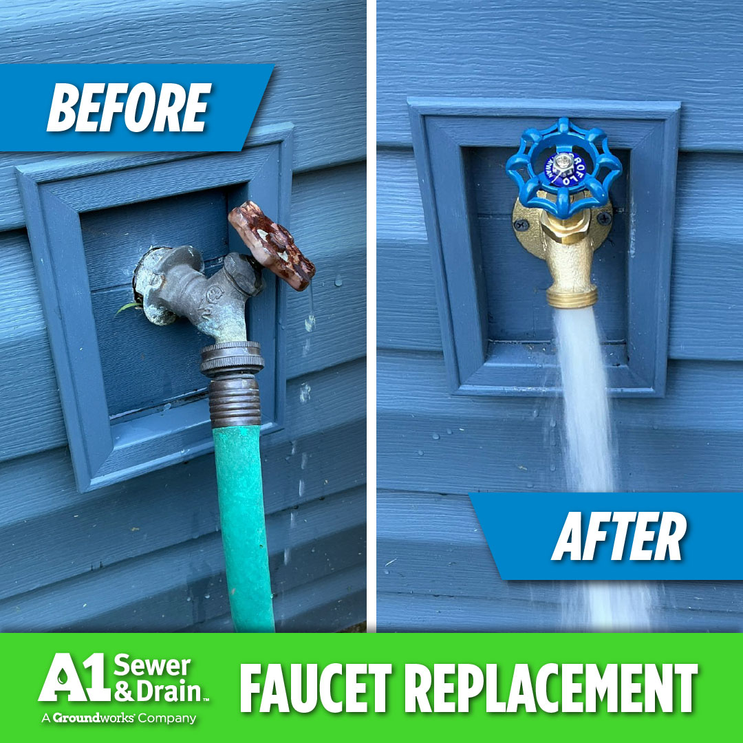 A1 Sewer & Drain Plumbing & Water Heaters Facebook ad from Jul 15, 2026
