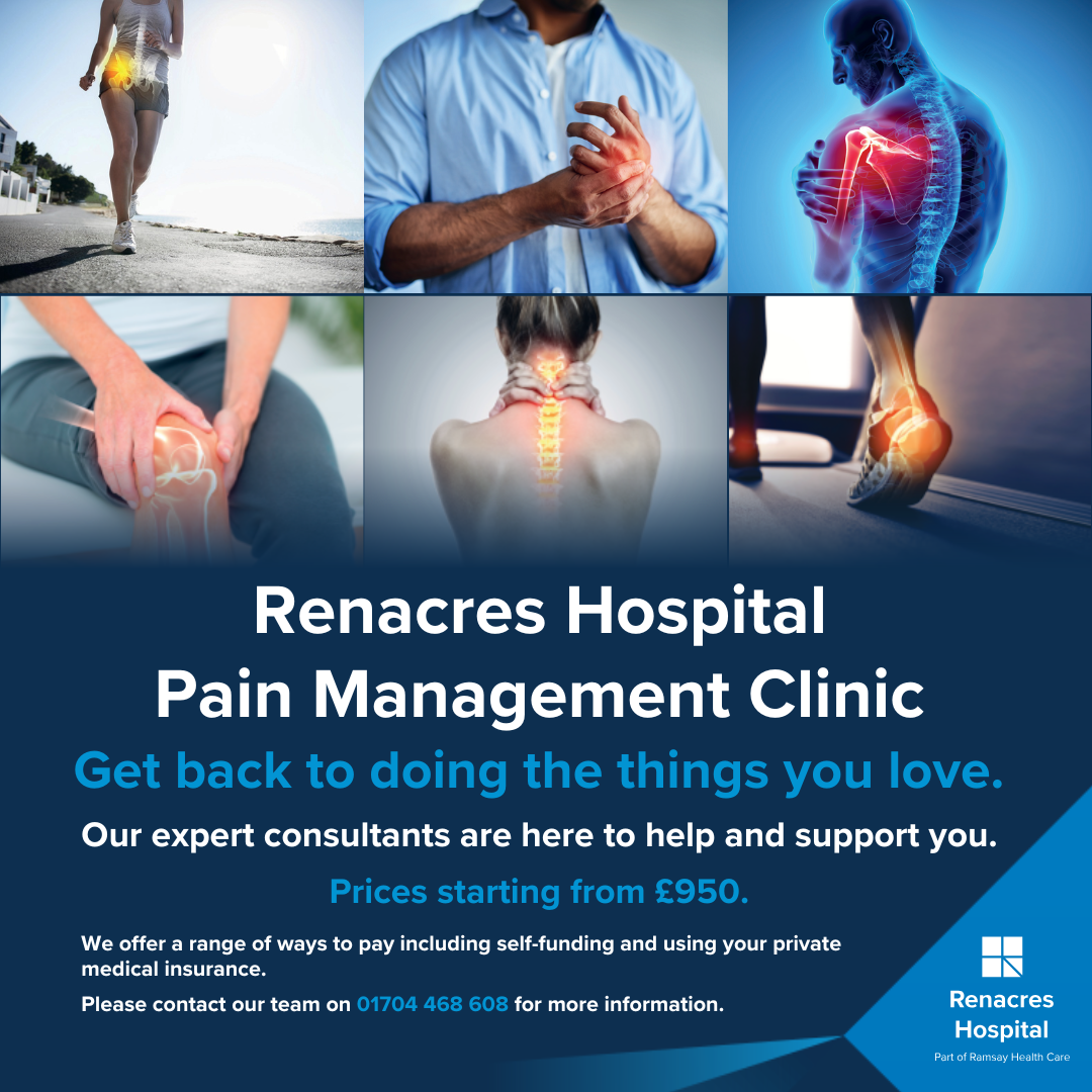 St Helens Star Facebook ad: Pain Care From Just £950