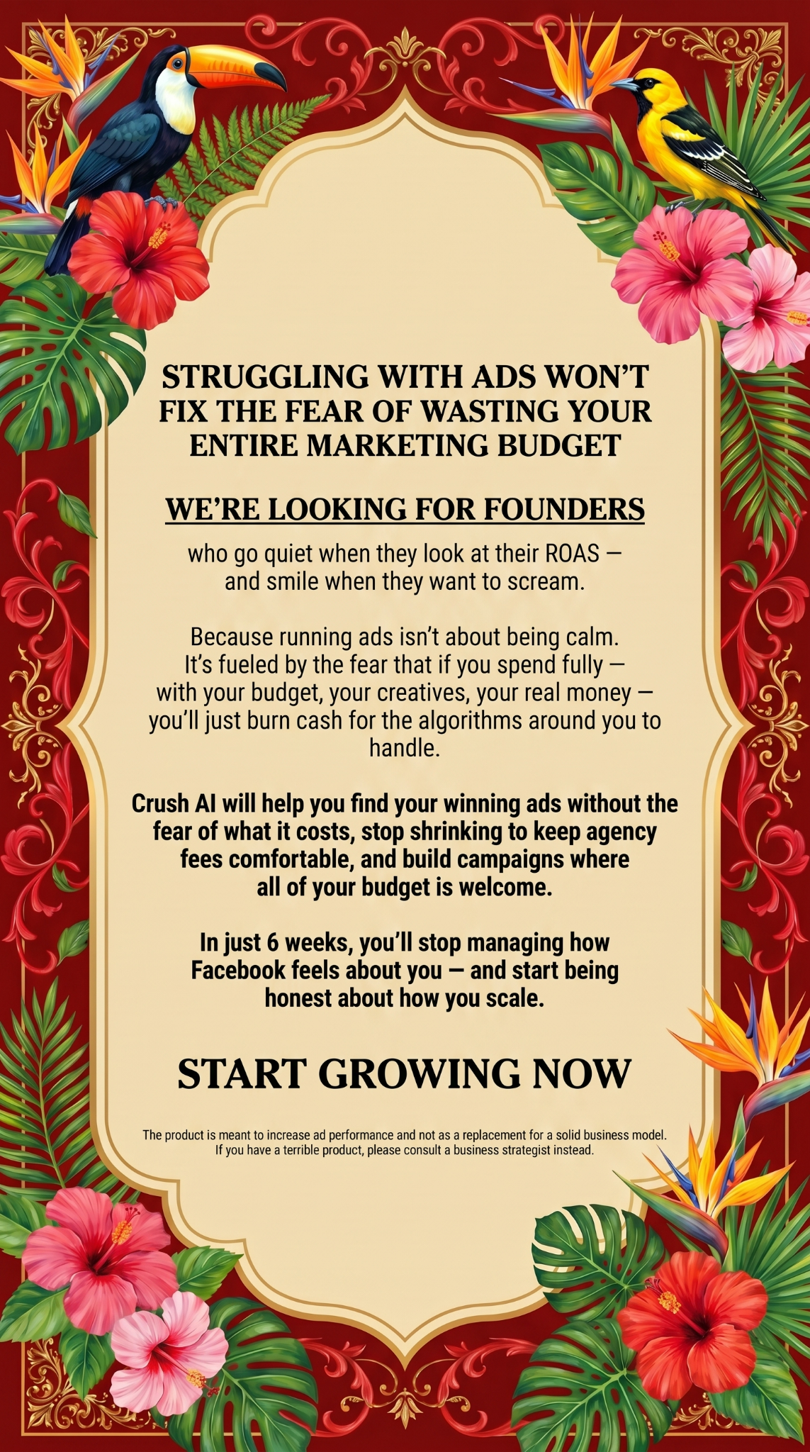 trycrush.ai Facebook ad