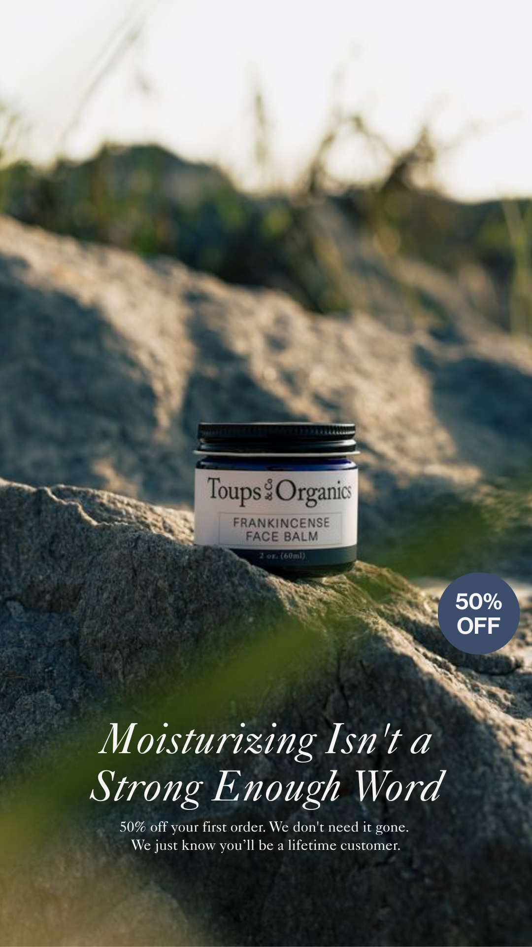 Toups and Co Organics Facebook ad