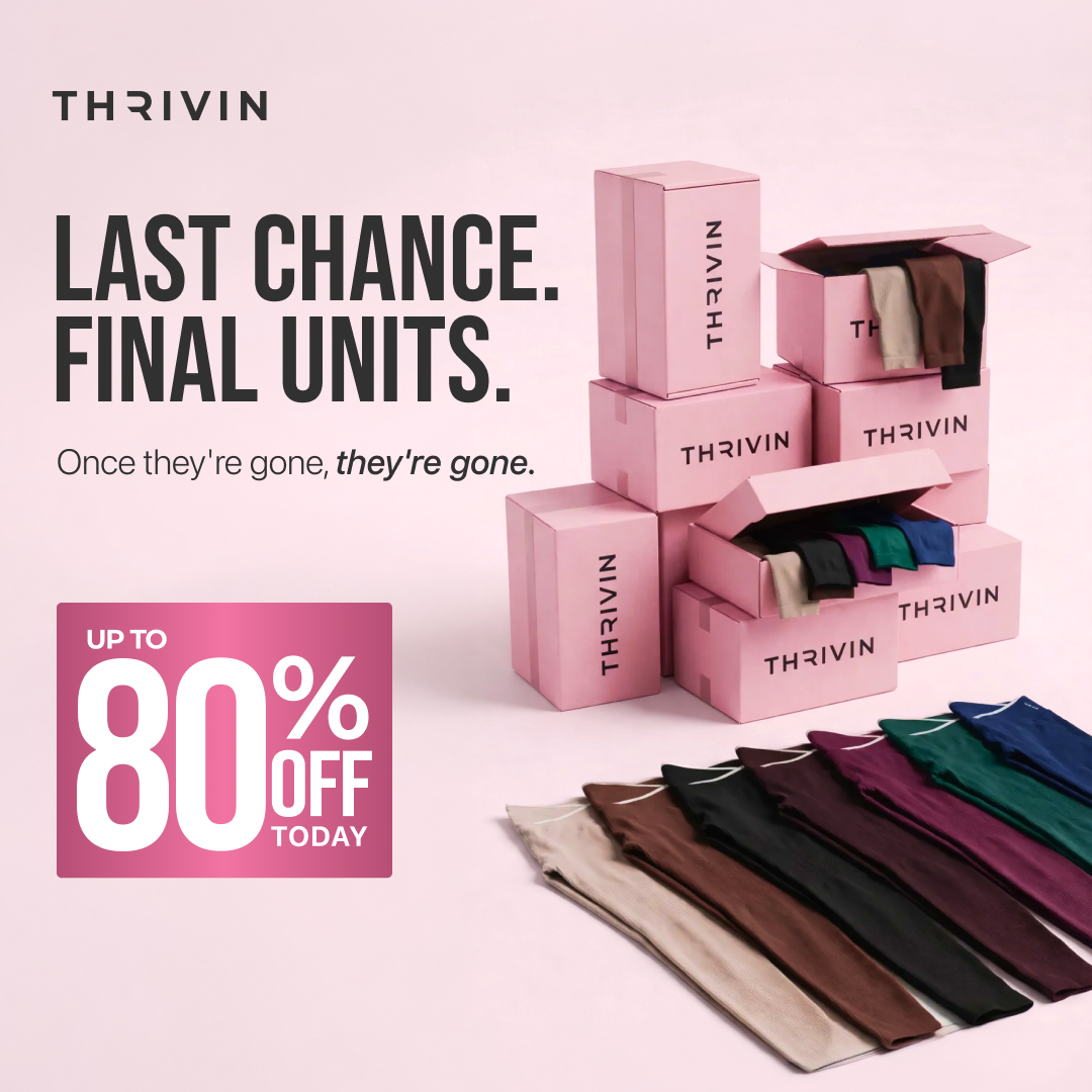 Thrivin Activewear Facebook ad