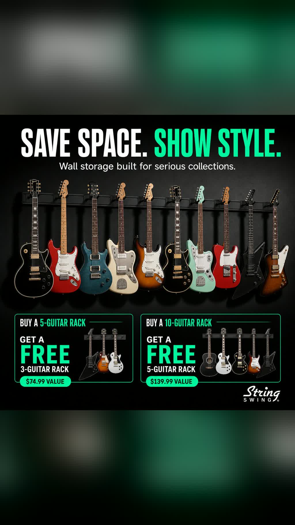String Swing Displays Facebook ad