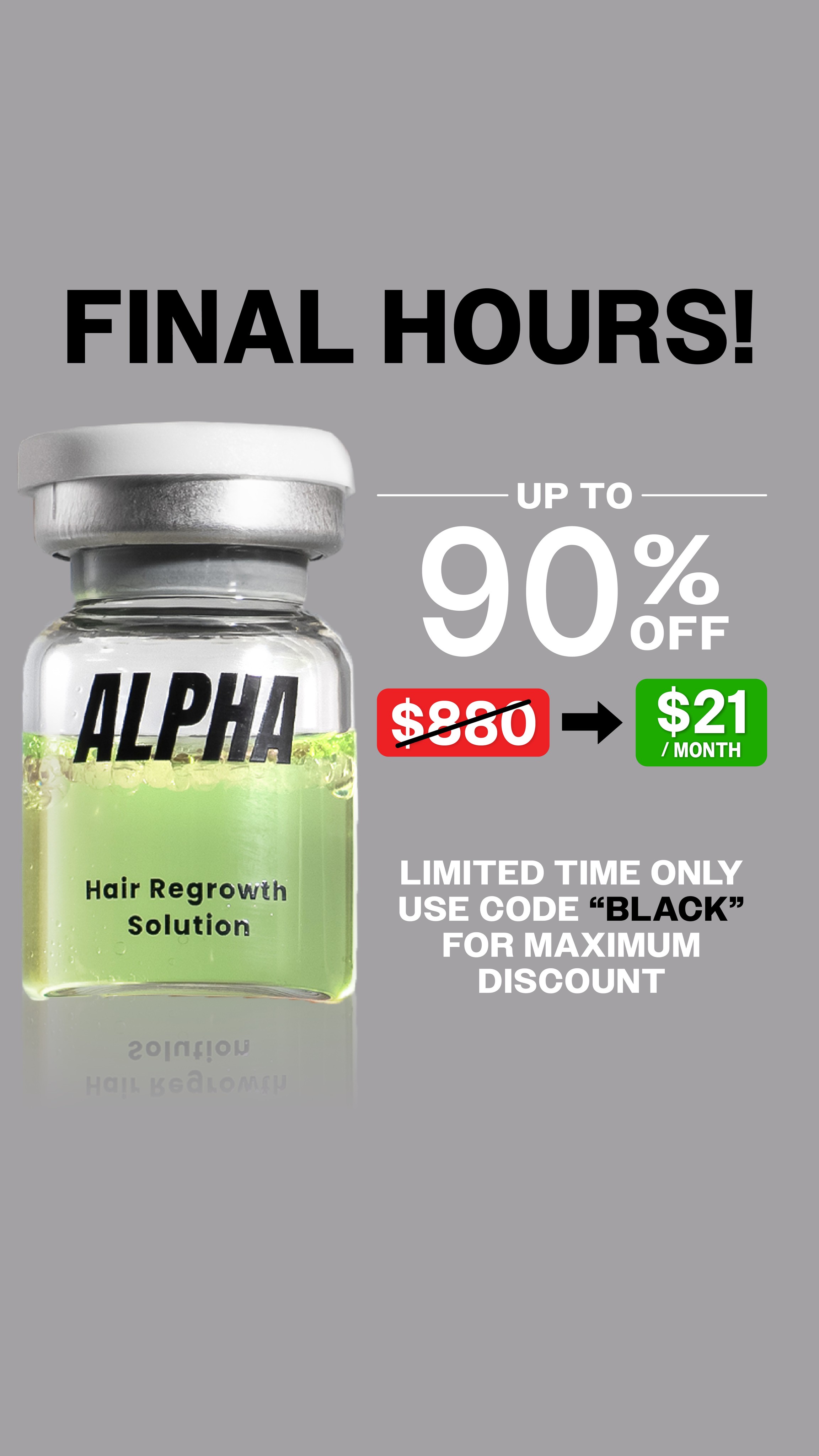 AlphaInfuse Facebook ad