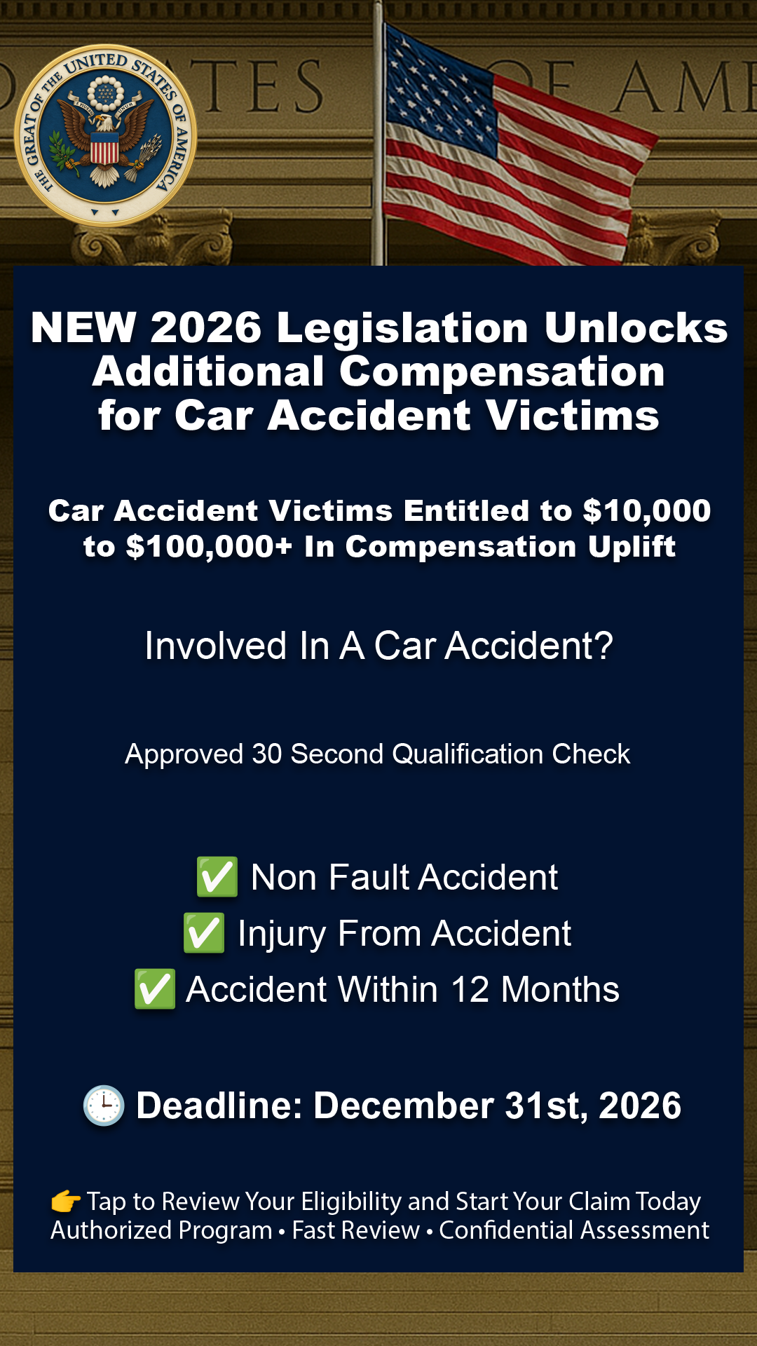 Compensation Accident Assist Facebook ad from Feb 17, 2026