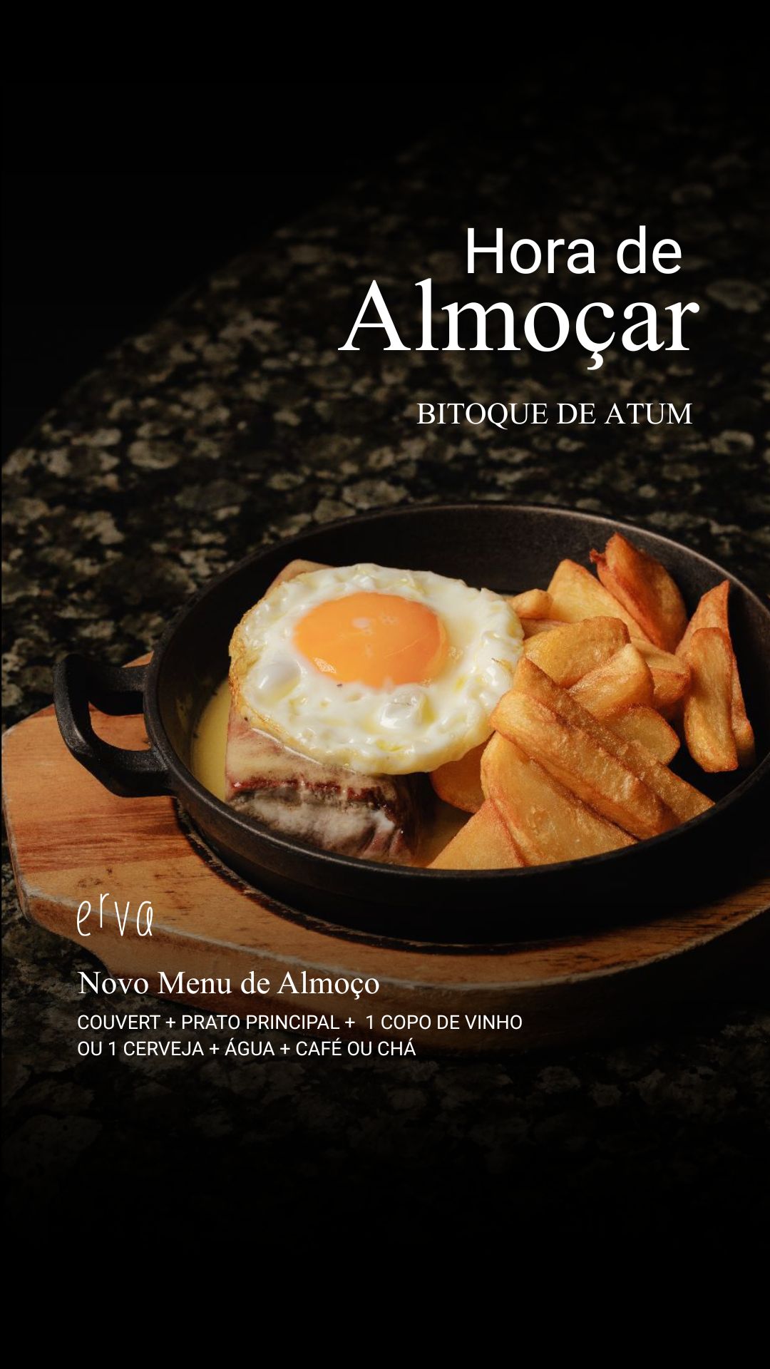 Erva Restaurante & Bar Facebook ad: Almoço executivo