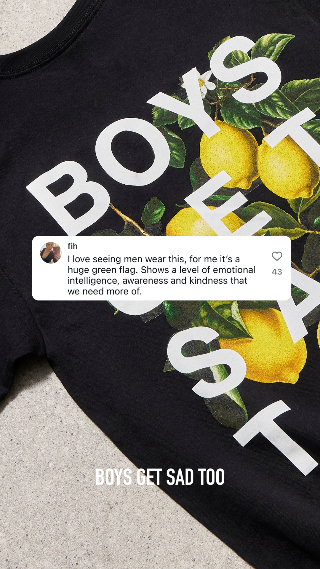 Boys Get Sad Too Facebook ad