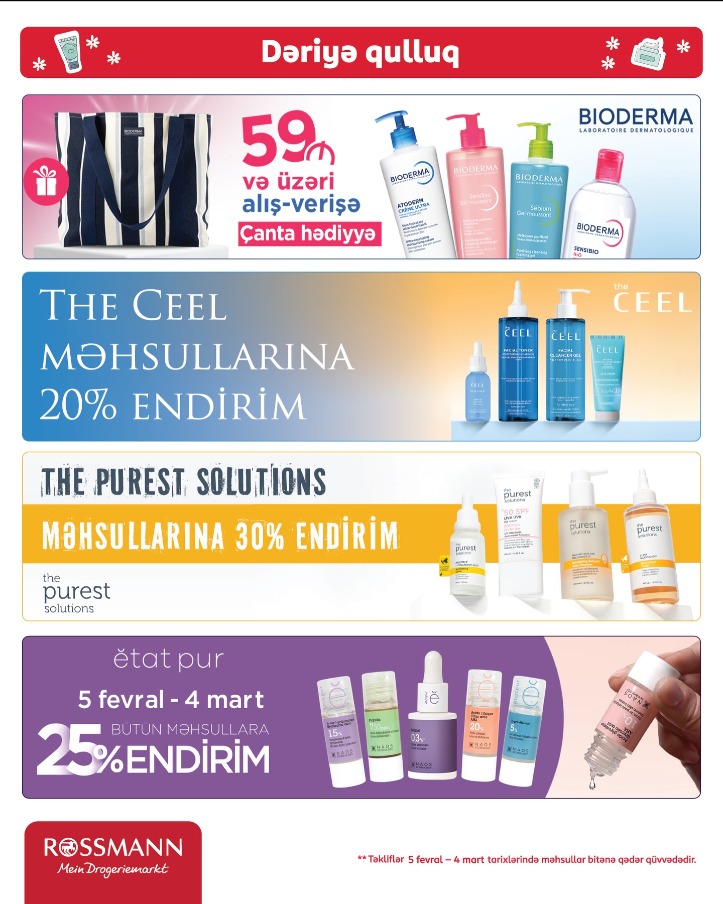 Rossmann Az Facebook ad: Qarşılayın Rossmann-da yeni fürsətlərlə dolu Fevral Ayı…