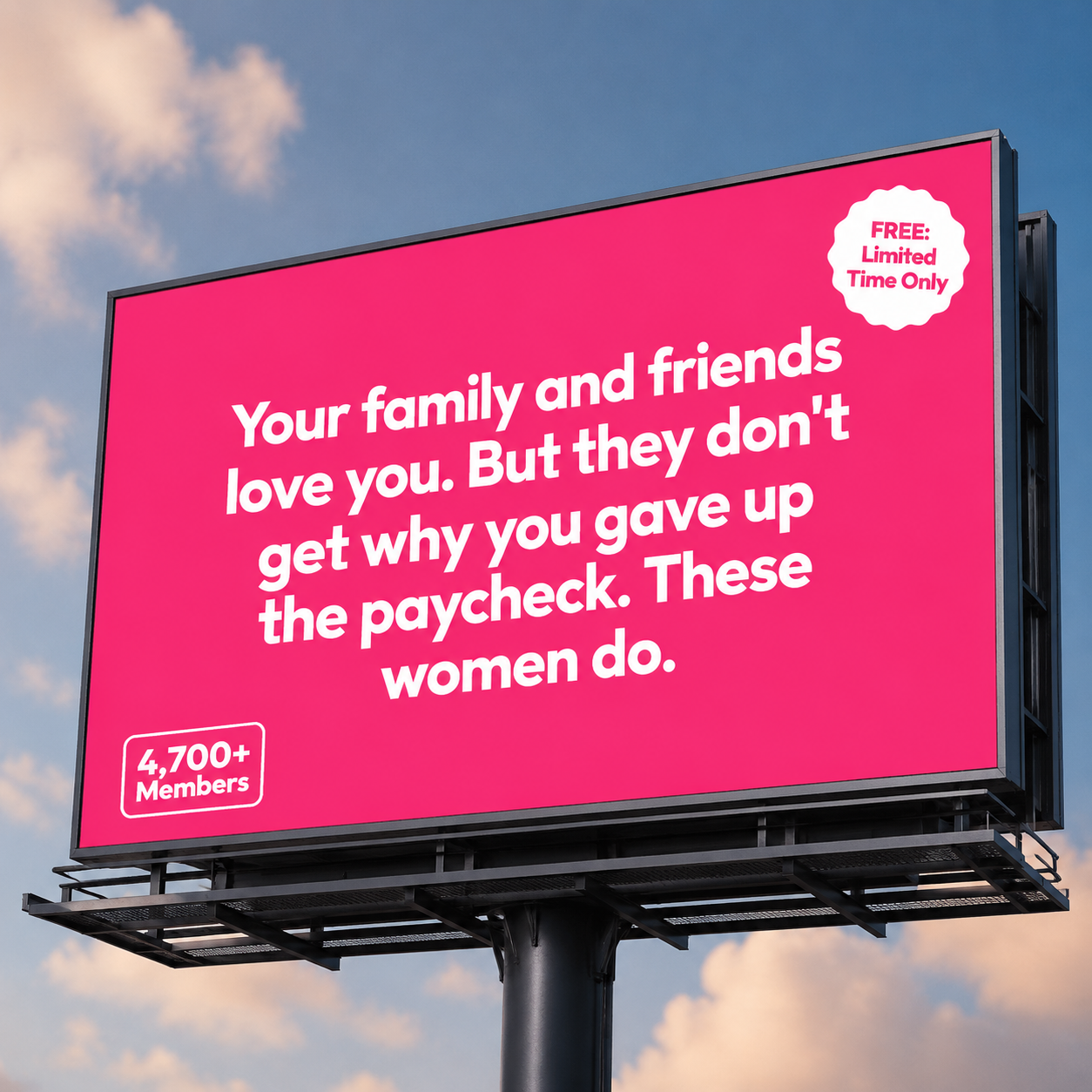 We Meet Wednesdays Facebook ad: FREE: Limited Time Only