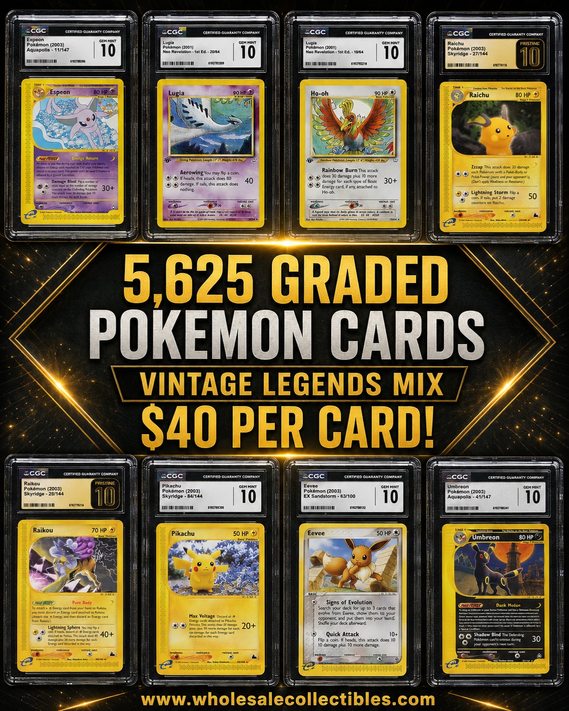wholesalecollectibles Facebook ad: Unlock a major vintage Pokémon opportunity: 5,625…