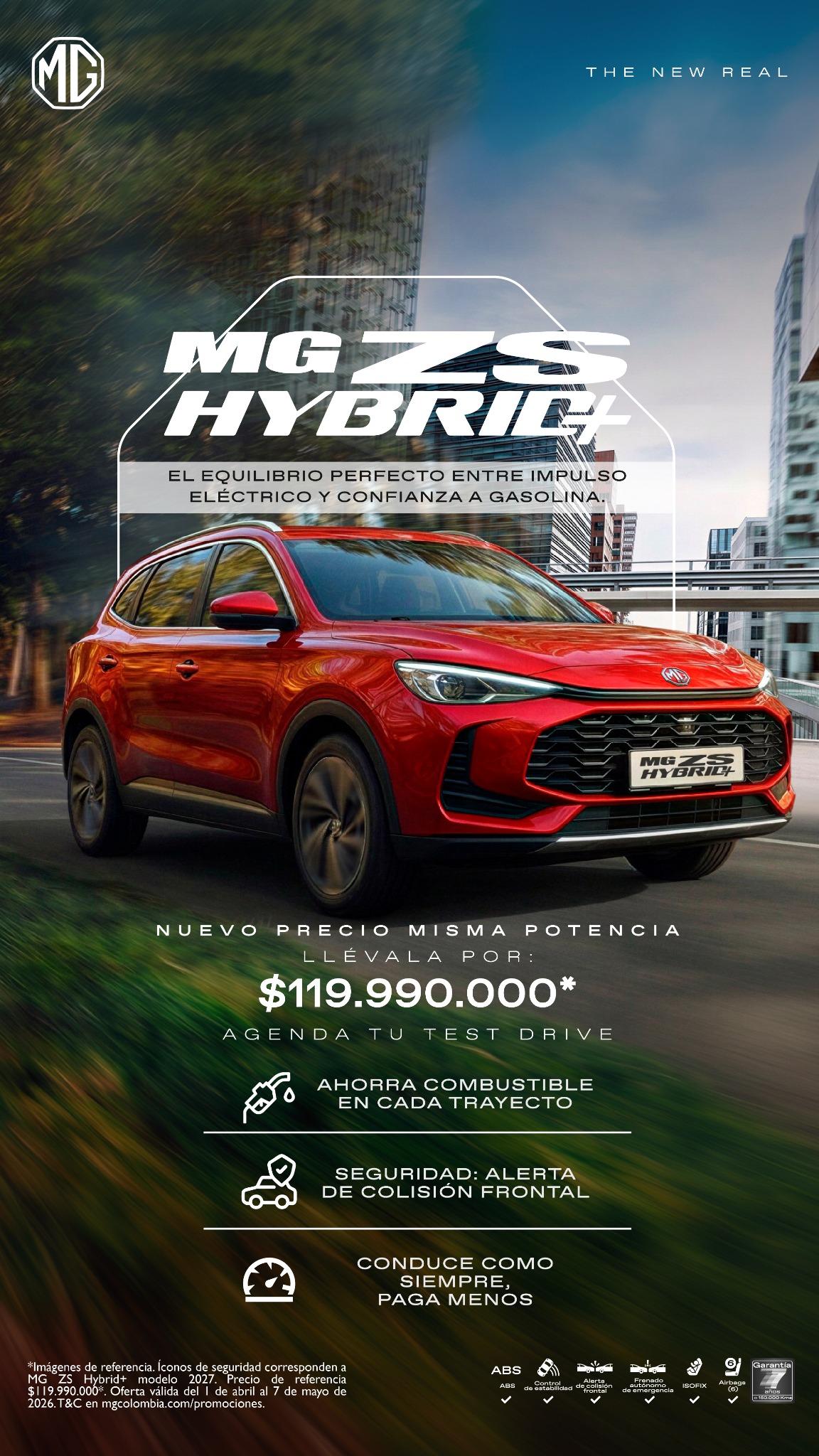 MG Colombia Facebook ad from Jun 8, 2026