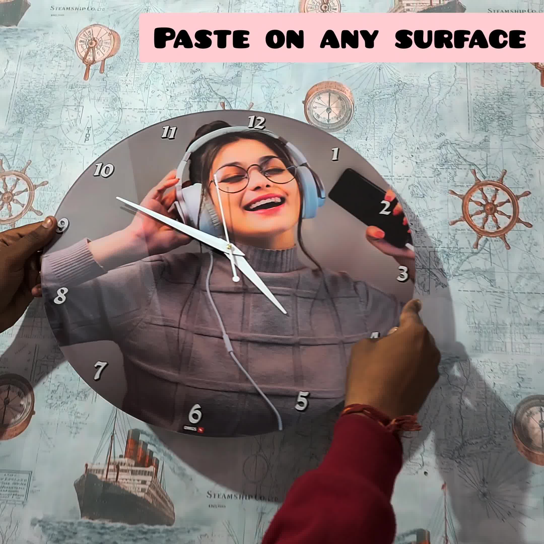 OMGSstore Facebook ad: Premium Acrylic Wall Clock