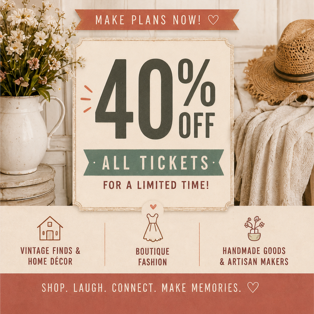 Vintage Market Days of Piedmont Triad Facebook ad