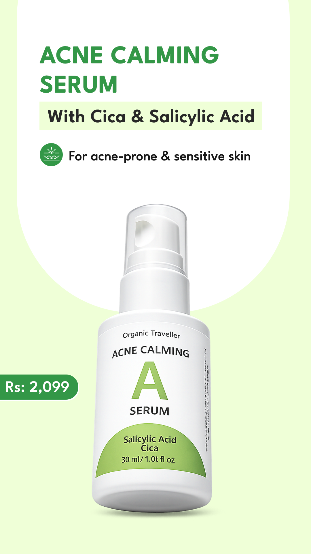 Organic Traveller - Skincare Facebook ad