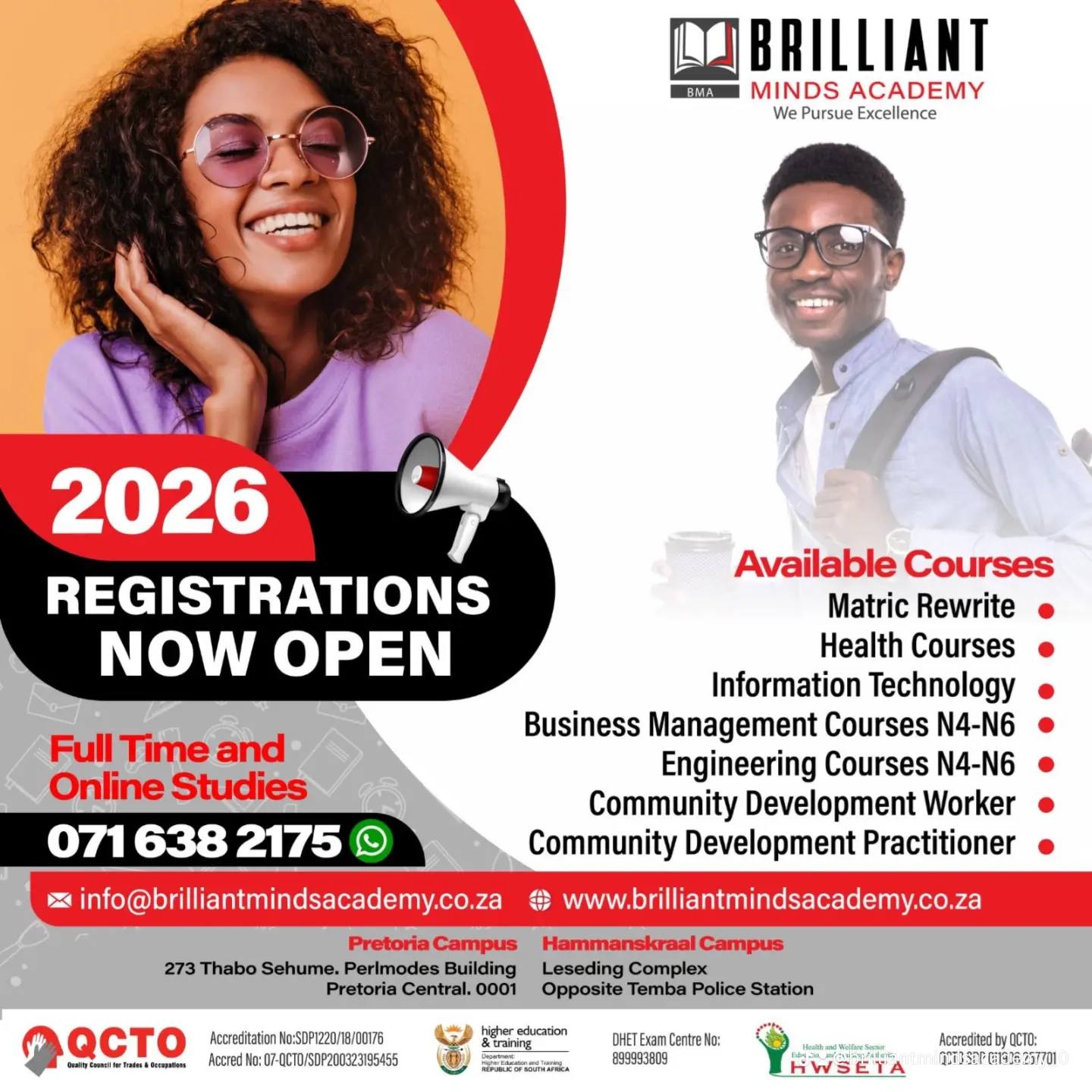 Brilliant Minds Academy Facebook ad: We still have space available!
