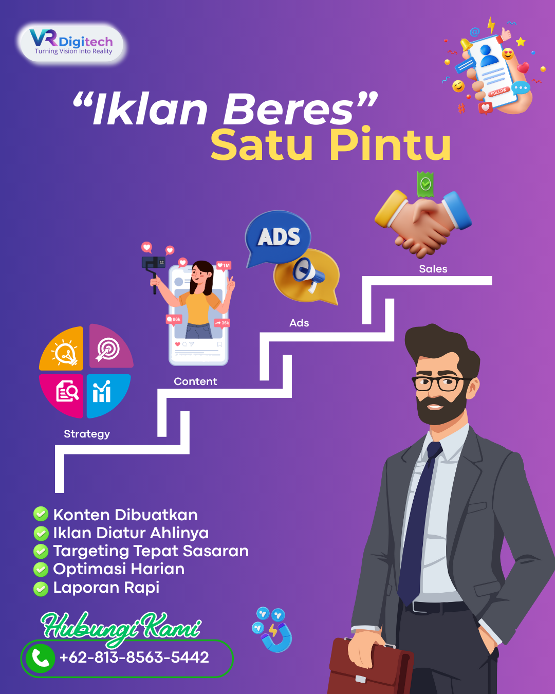 Dunia Kreasi Visual Facebook ad: Iklan Beres Satu Pintu