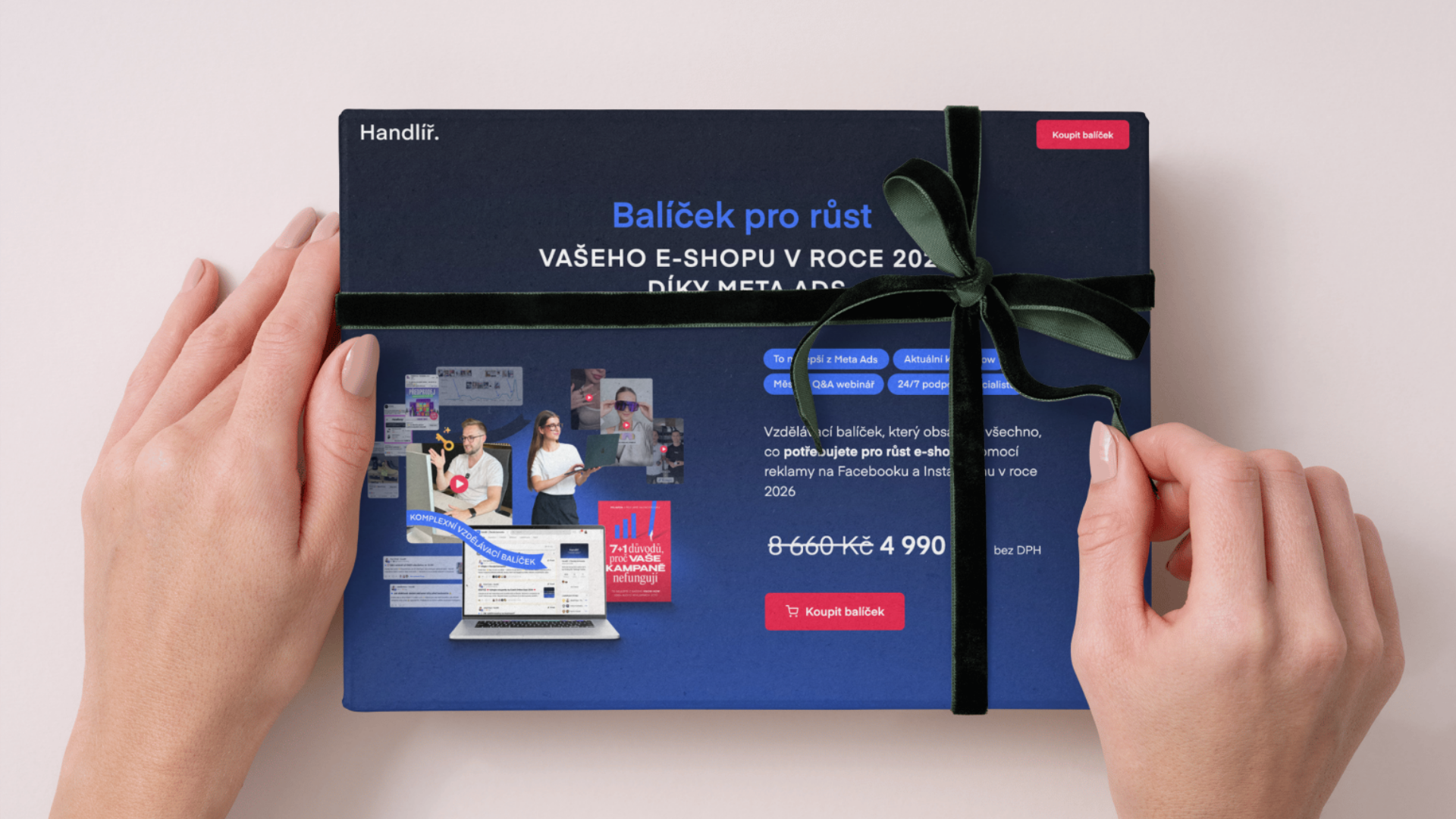 Handlíř. Facebook ad