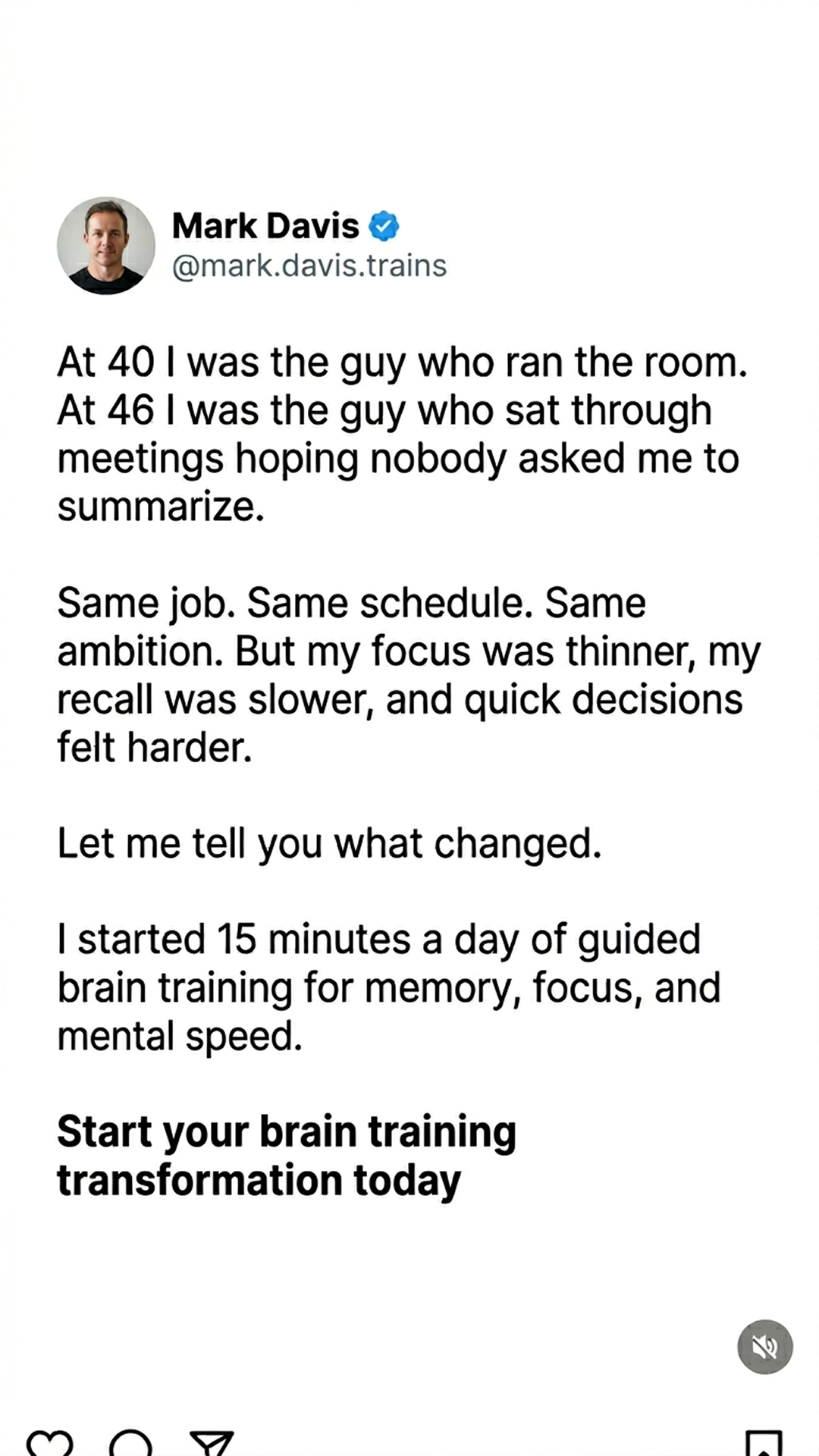 Impulse: Brain Training & Self-Discovery Facebook ad