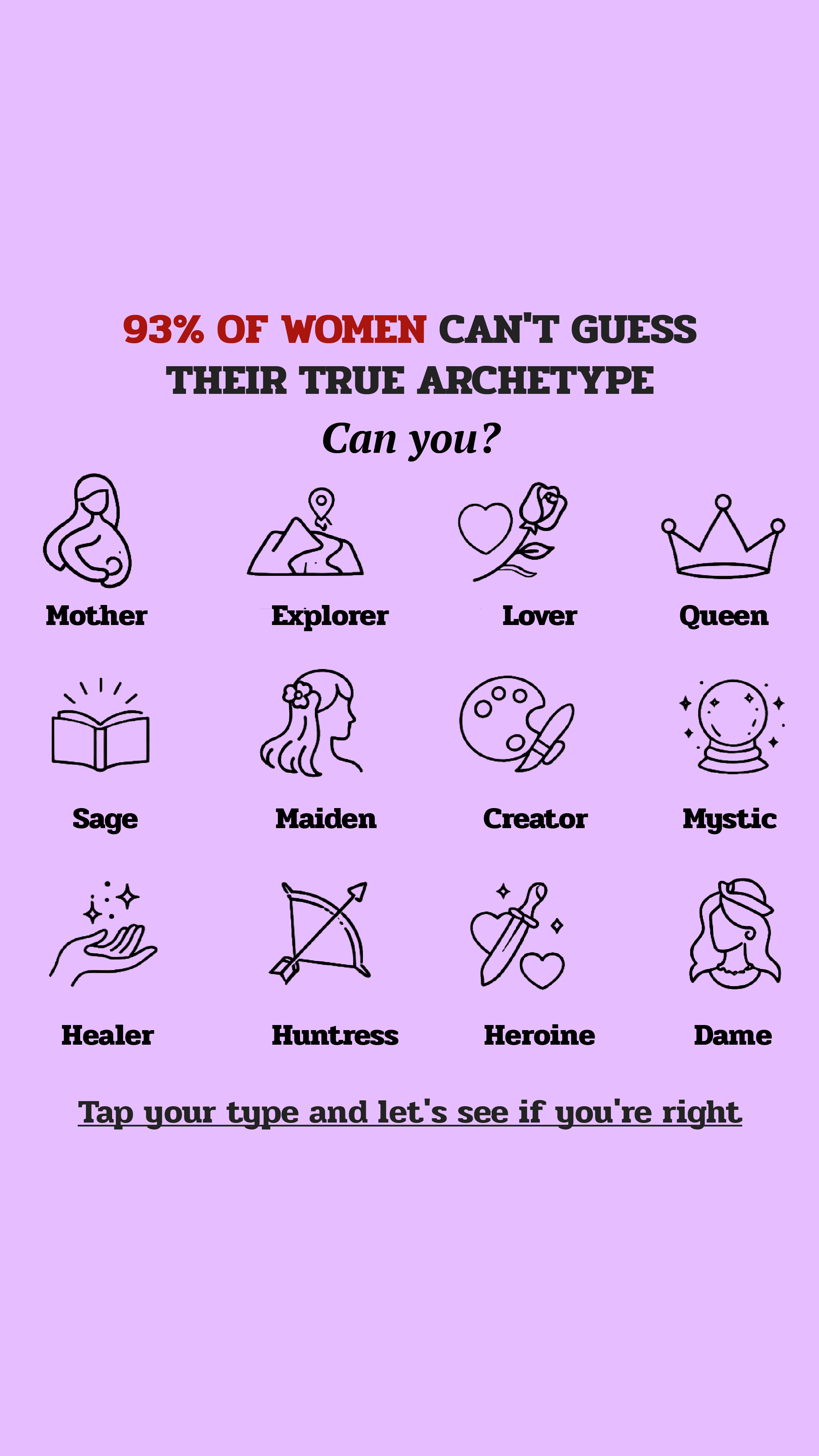 Personality Type Facebook ad
