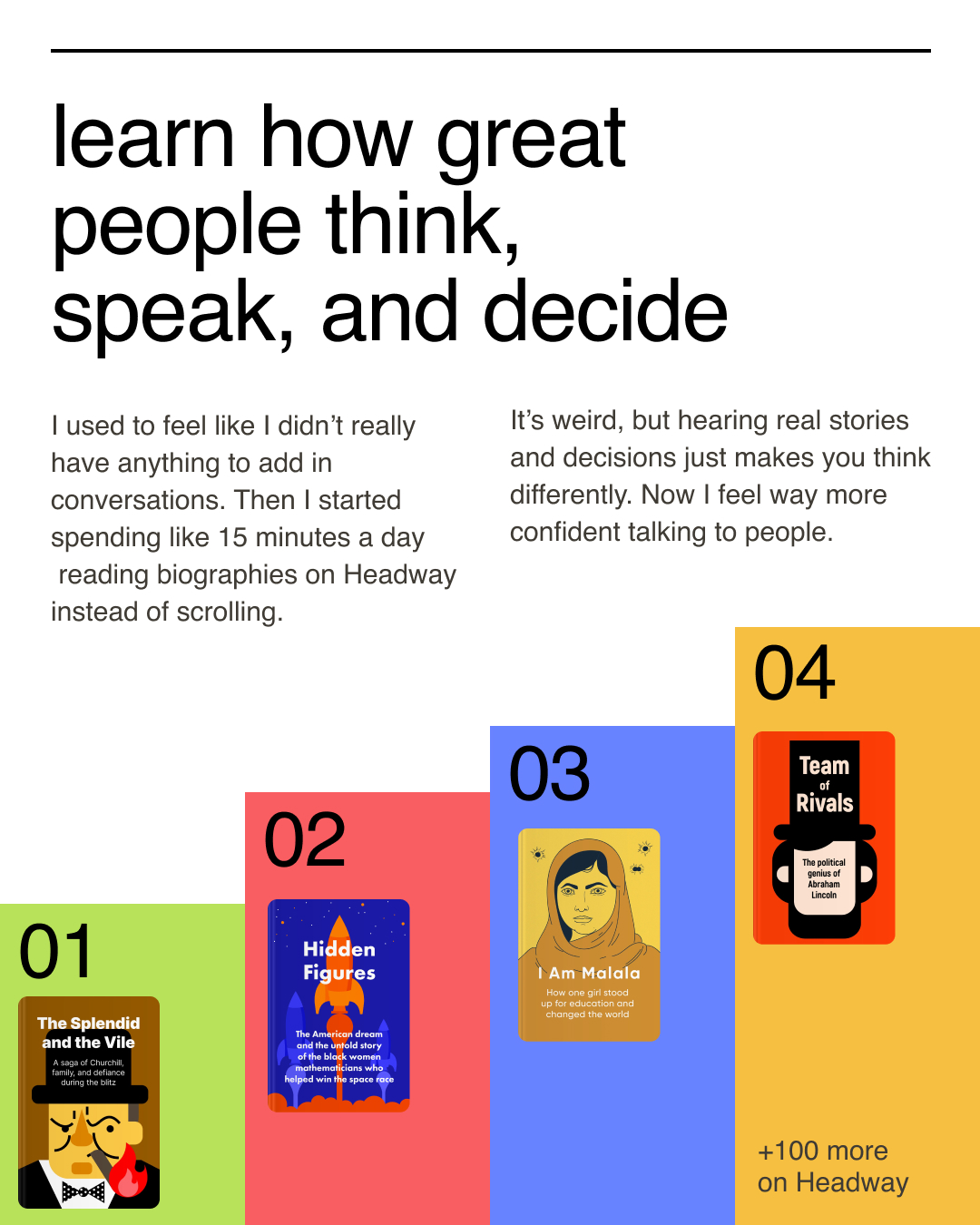 Headway App Facebook ad