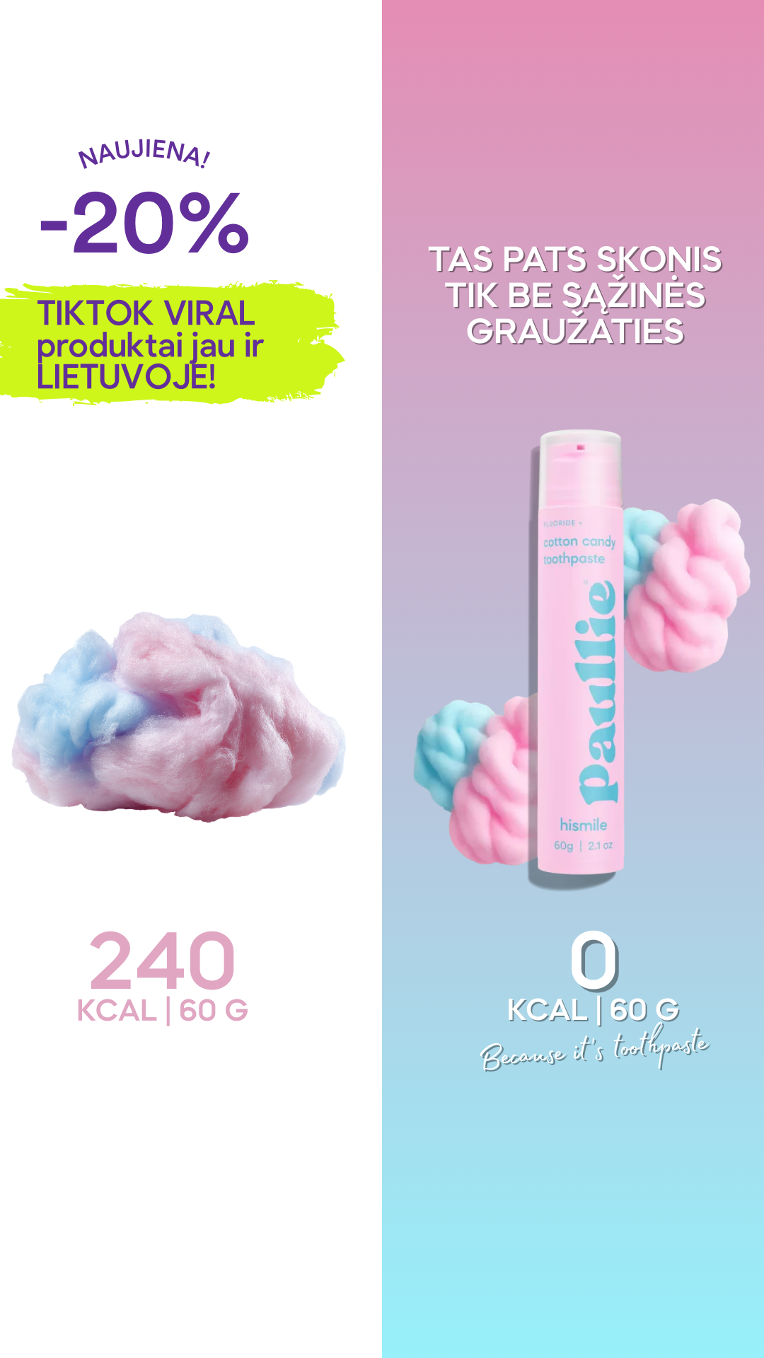 Hismile Baltics Facebook ad