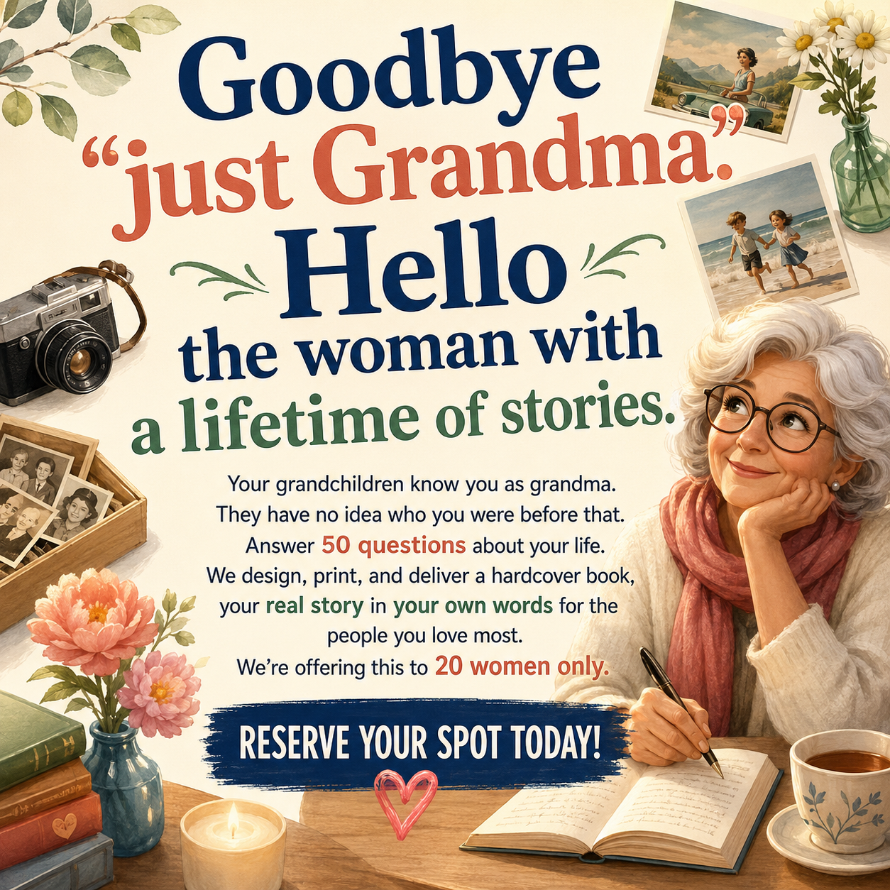 Memowrite Facebook ad