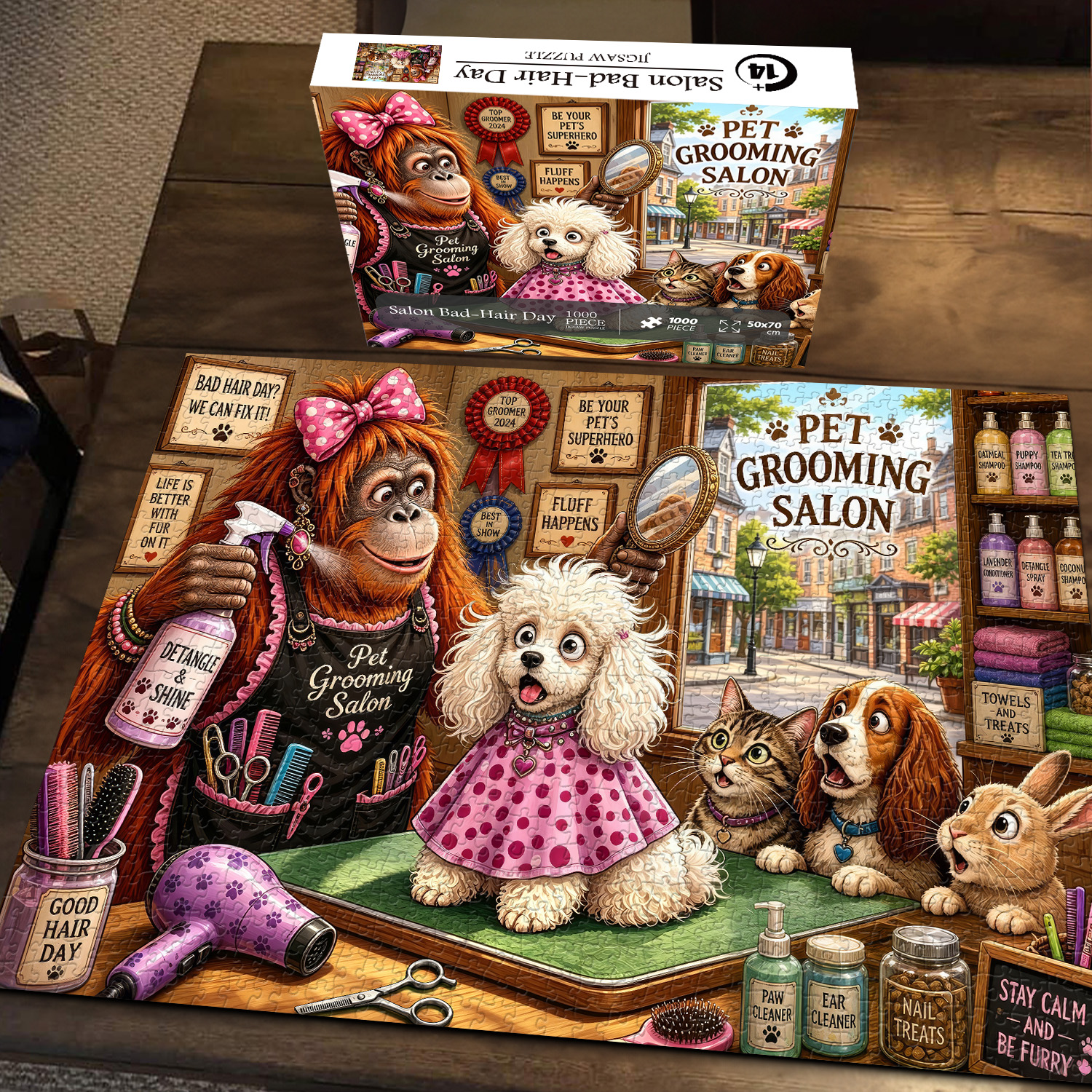 Pickforu Facebook ad: Salon Bad-Hair Day Jigsaw Puzzle 1000 Pieces