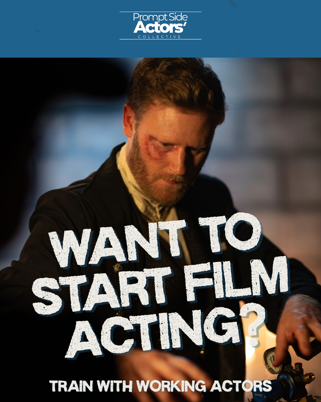 Prompt Side Actors' Collective Facebook ad: Acting Classes, Self-tapes, Private Coaching and Demo Reels