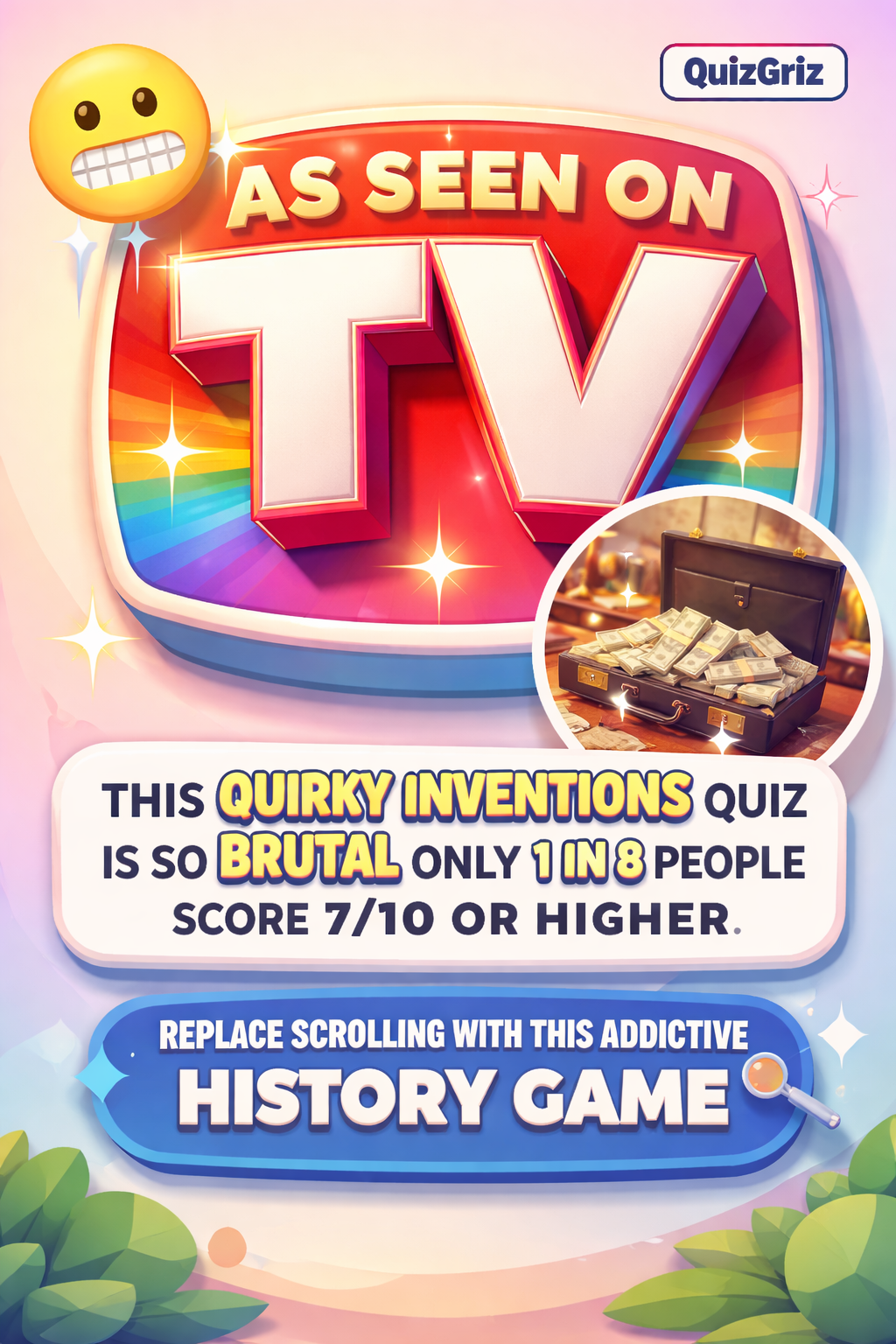 QuizGriz History Facebook ad