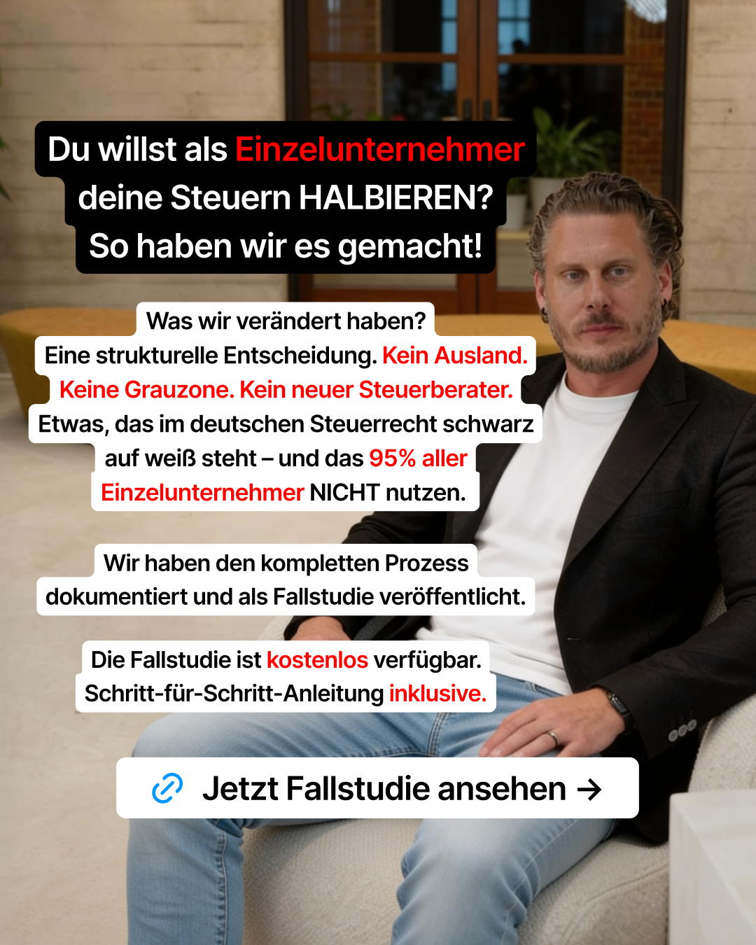 Marvin Großkrueger Facebook ad: Finde heraus, wie viel Steuer du legal sparen könntest