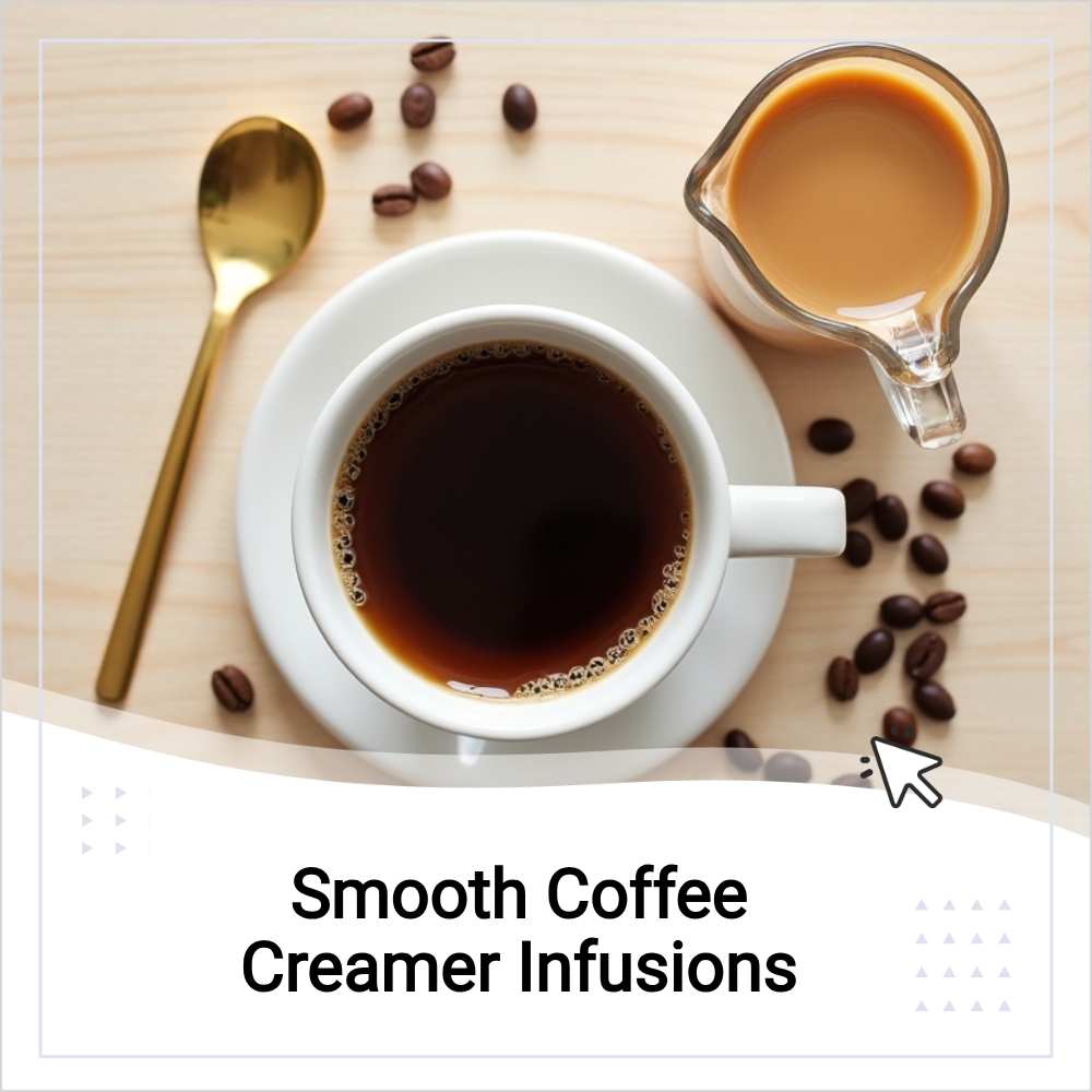 SearchLogik Crux Facebook ad: Smooth Coffee Creamer Infusions!