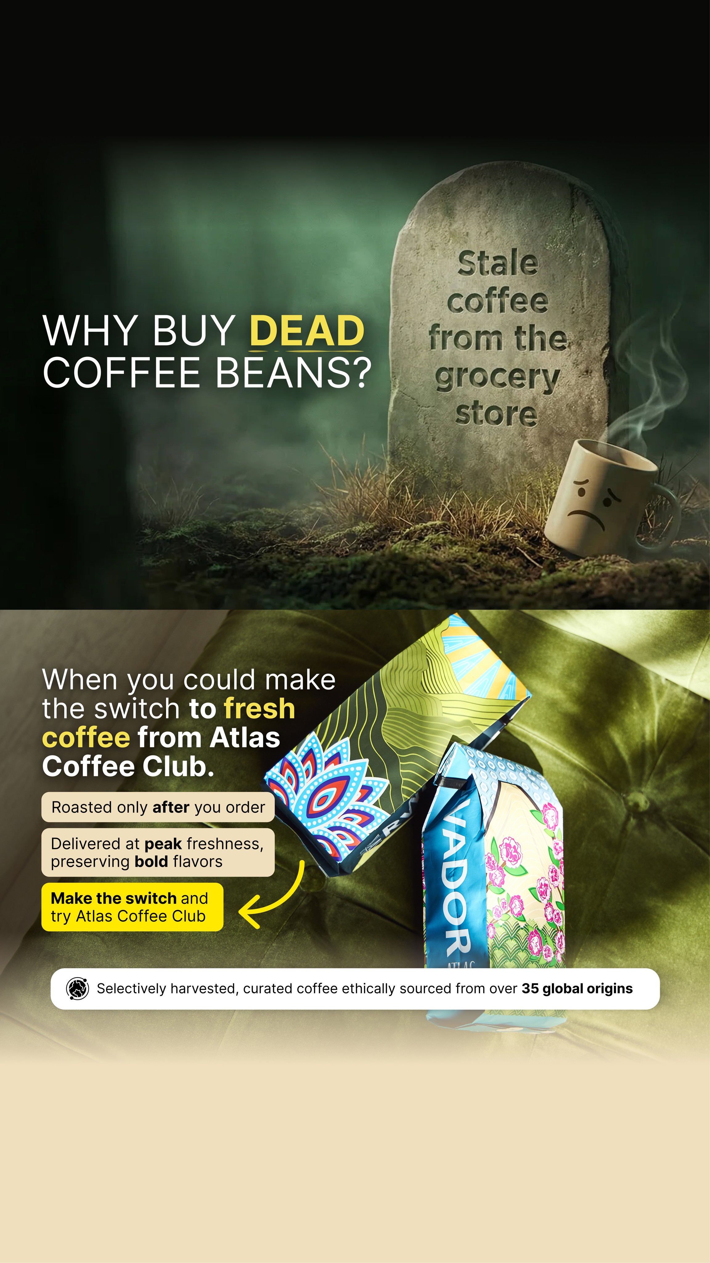 Atlas Coffee Club Facebook ad