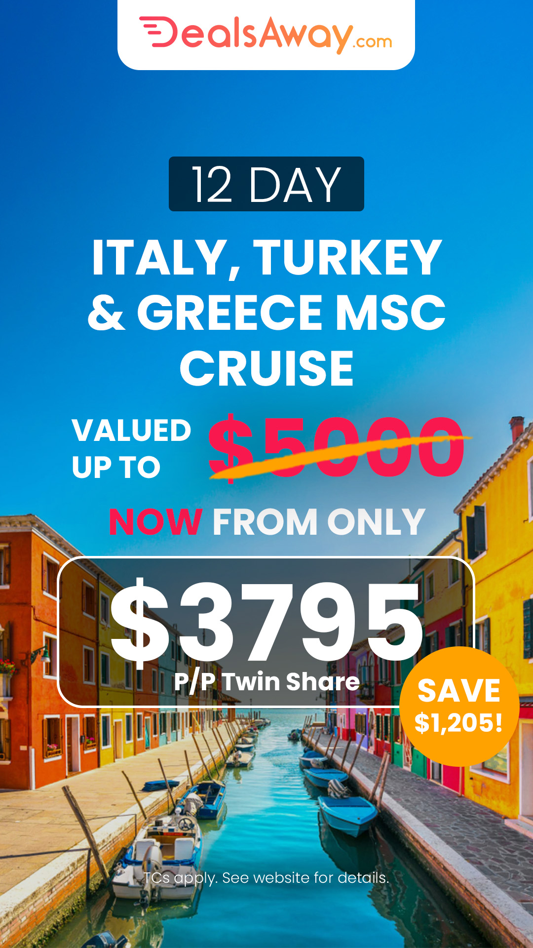 DealsAway.com Facebook ad