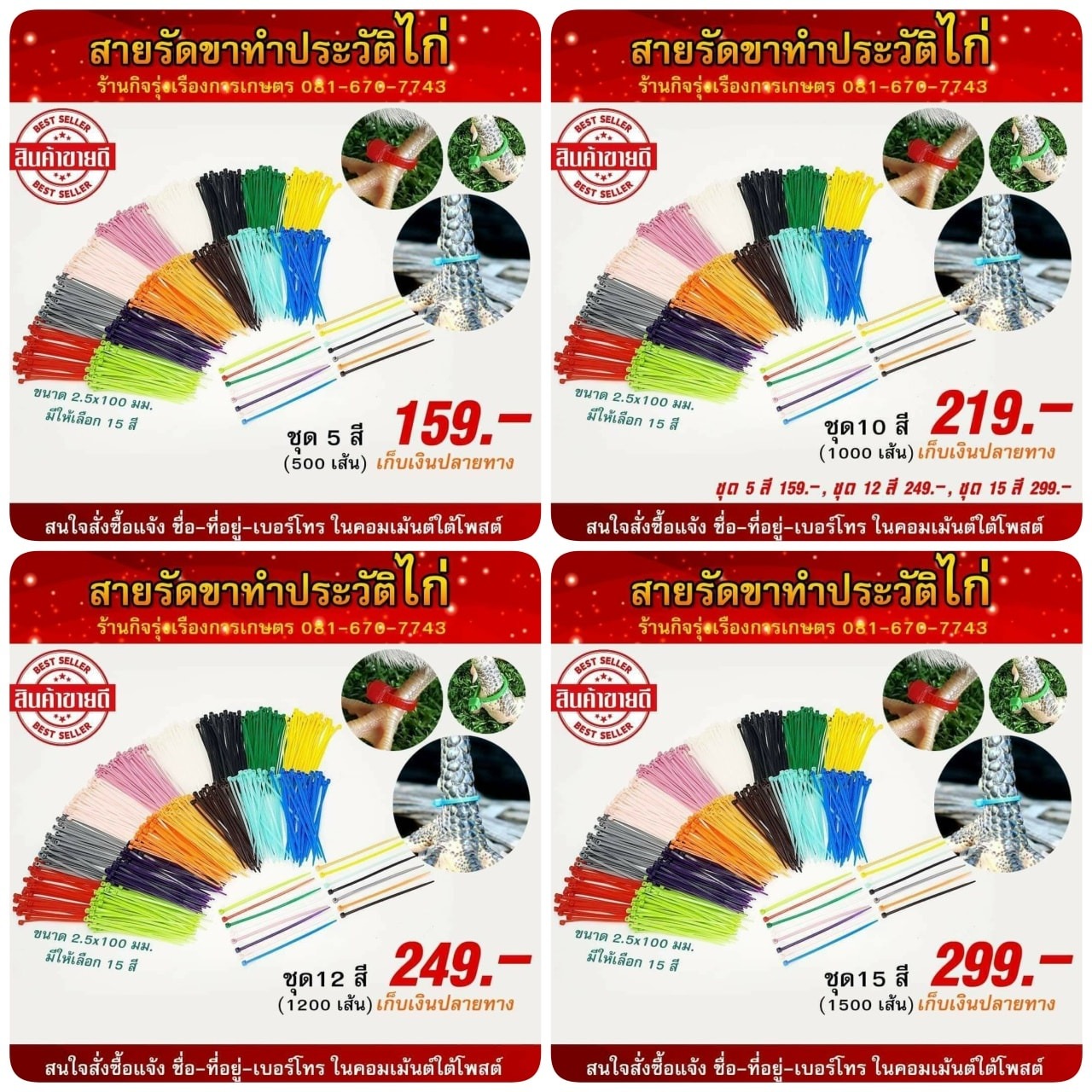กิ๊ฟติดปีกไก่ อุปกรณ์ทำประวัติสัตว์ปีก ครบวงจร Facebook ad: ถูกที่สุดในประเทศไทย ไม่มีบวกเพิ่ม รีบจัดตอนนี้ด่วนเลย…