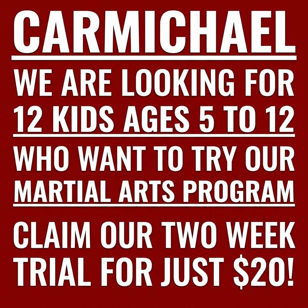 Carmichael Academy - Family Taekwondo Facebook ad: Family Martial Arts!