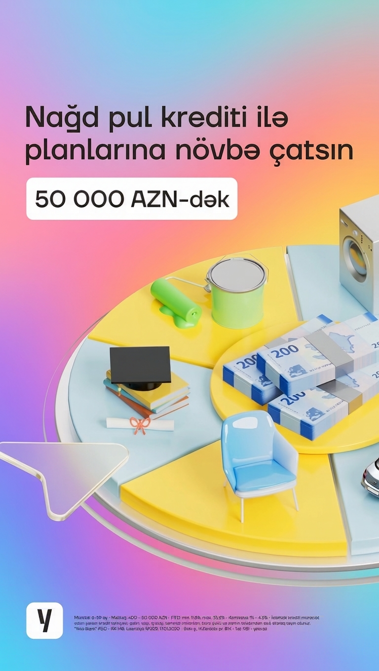 Yelo Bank Facebook ad: 8.9%-dən krediti indi al!